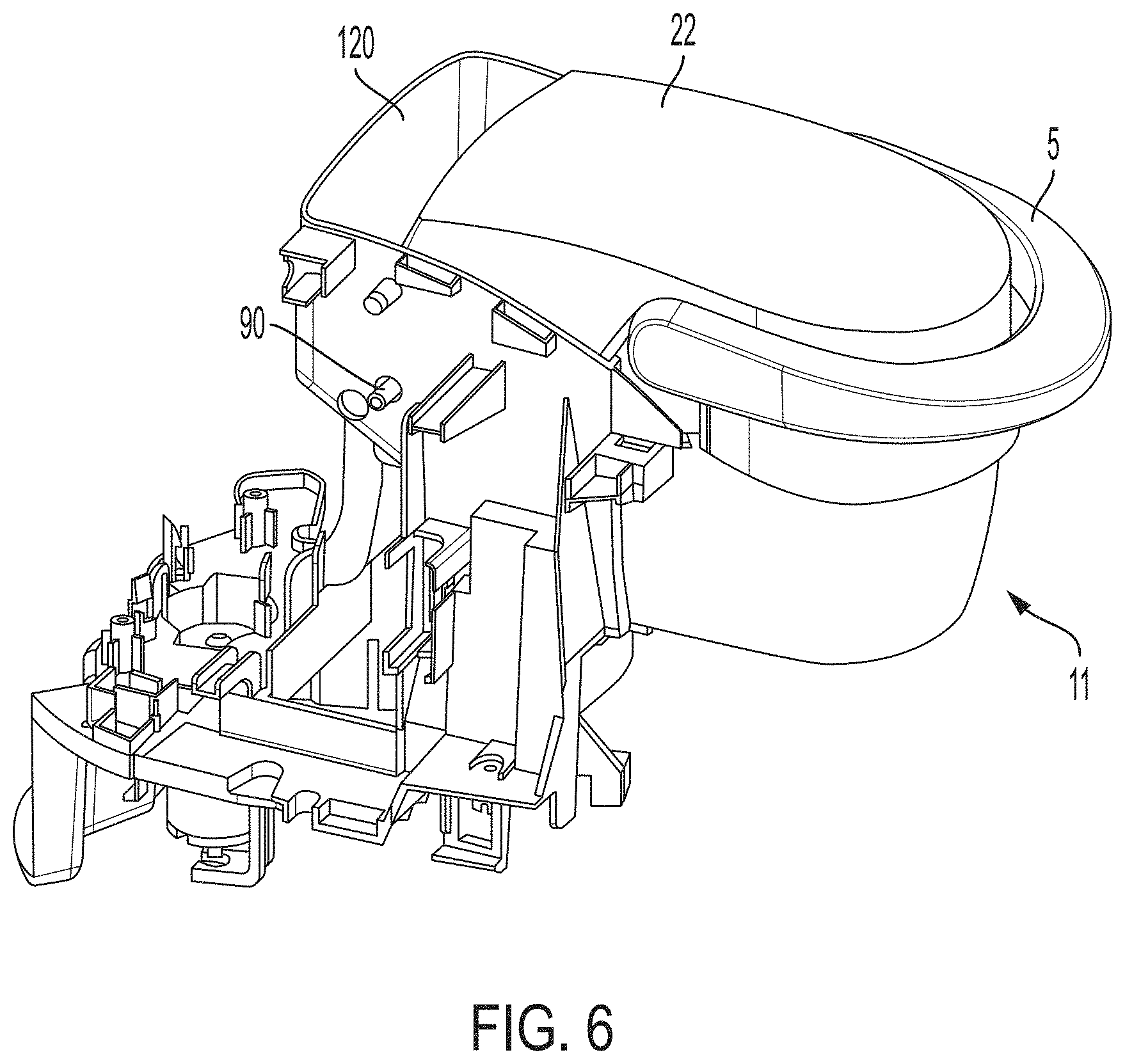 Patent US11771259 Figure 6 – Venting arrangement for beverage forming apparatus