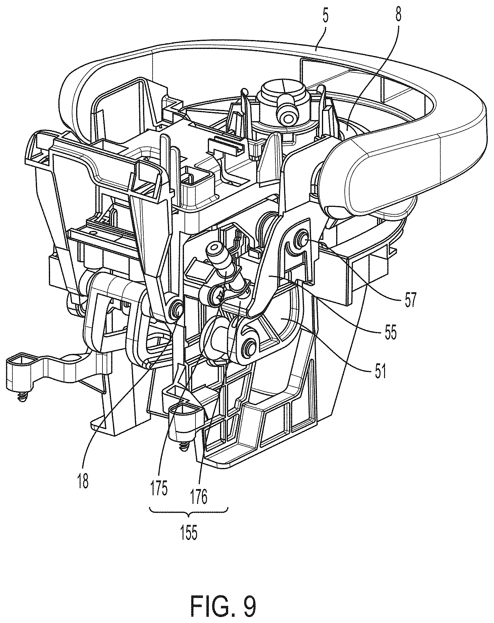 Patent US11771259 Figure 9 – Venting arrangement for beverage forming apparatus