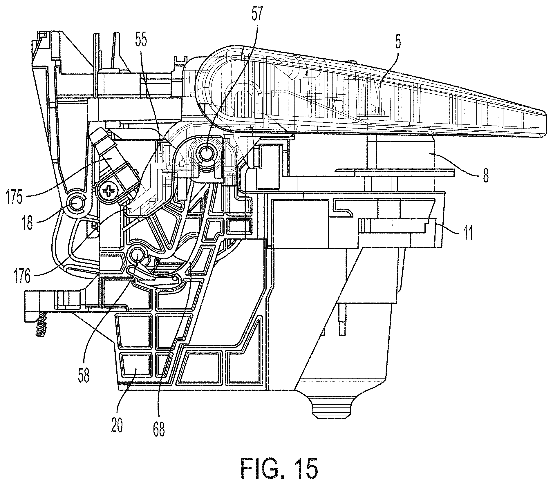 Patent US11771259 Figure 15 – Venting arrangement for beverage forming apparatus