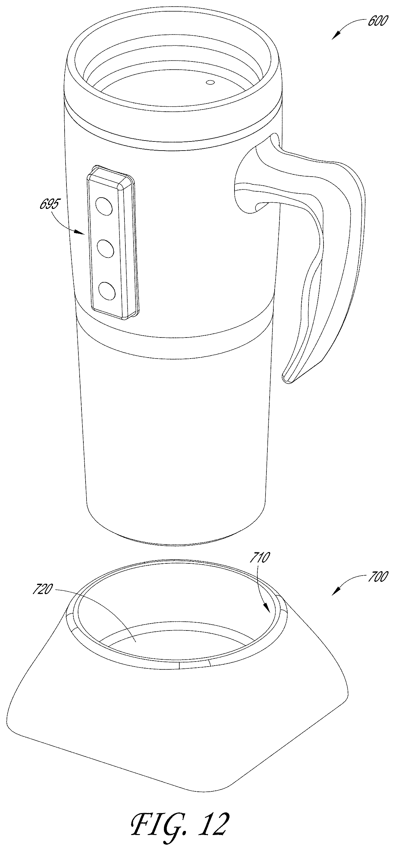 Patent US11771260 Figure 15 – Drinkware container with active temperature control