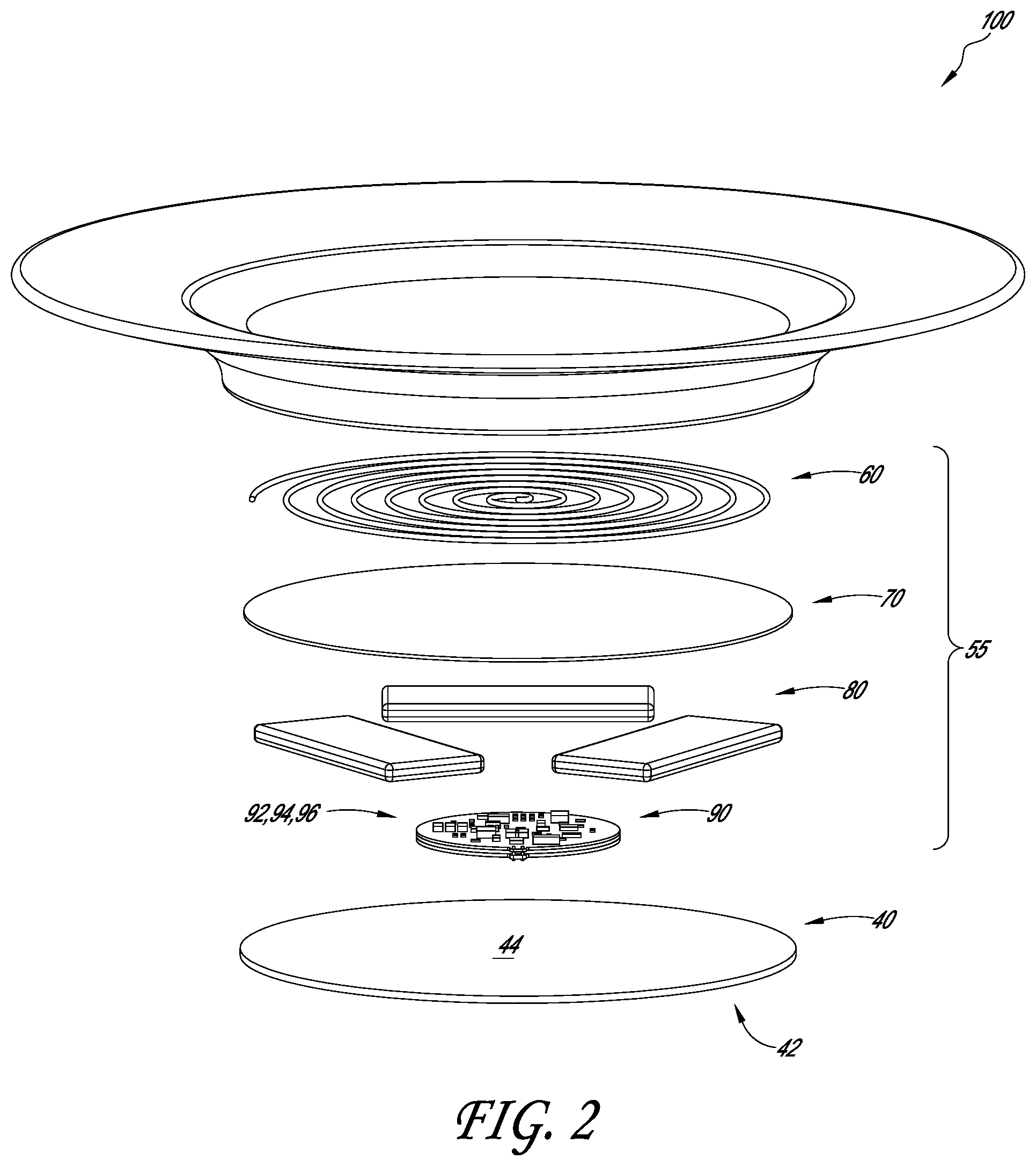 Patent US11771261 Figure 2 – Drinkware container with active temperature control