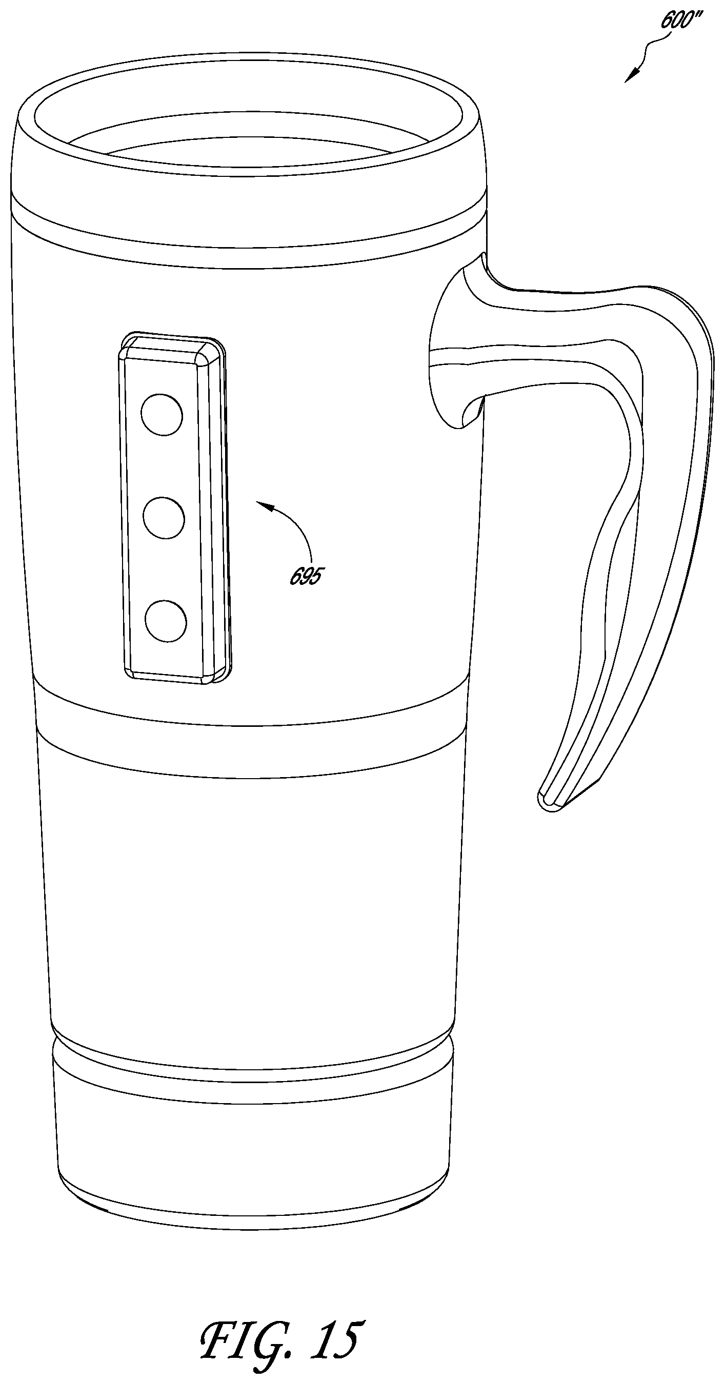 Patent US11771261 Figure 18 – Drinkware container with active temperature control