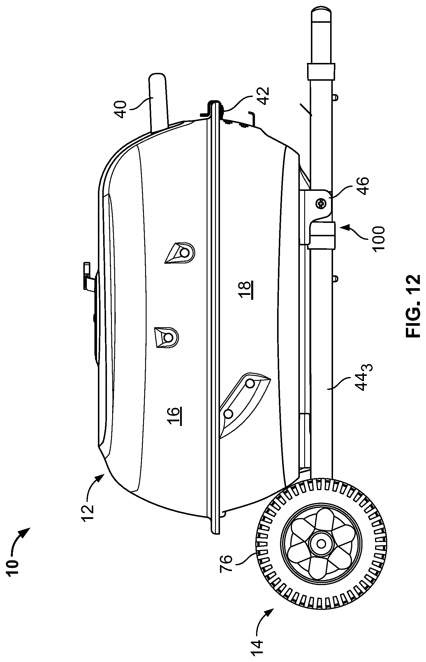 Patent US11771262 Figure 11 – Collapsible grill