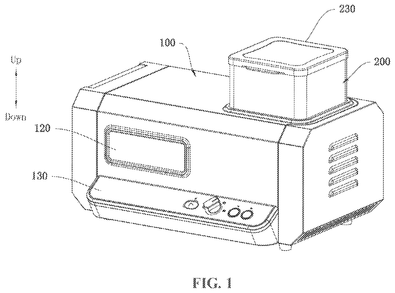 Patent US11771263 Figure 1 – Toaster