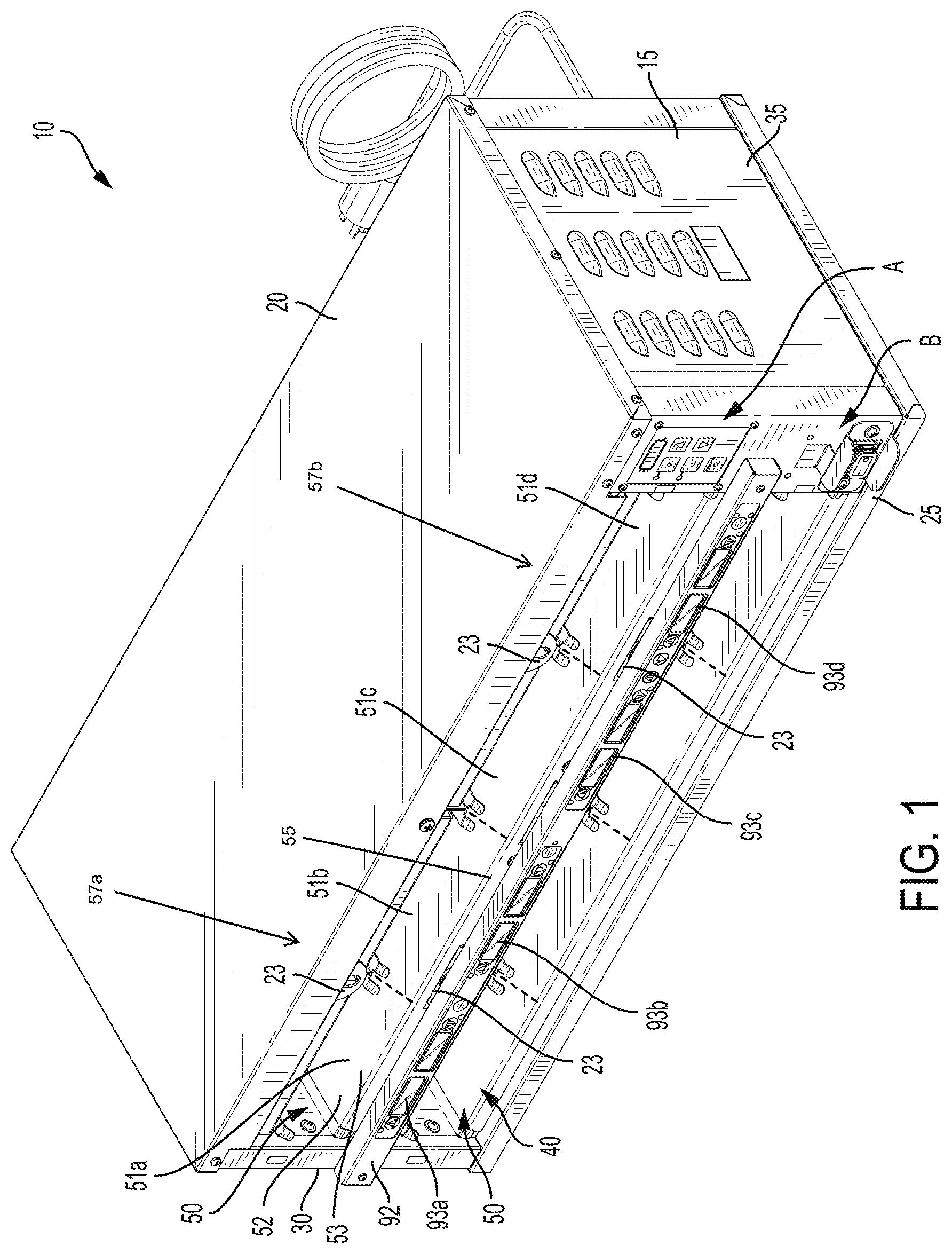 Patent US11771264 Figure 1 – Multi-zone food holding bin