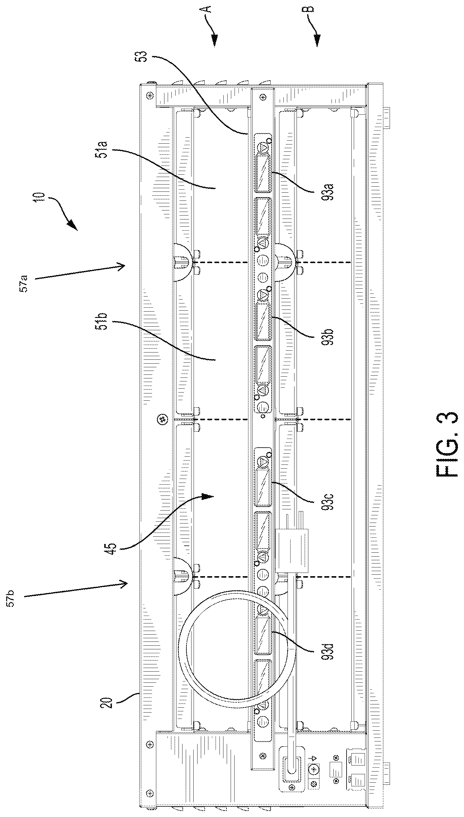 Patent US11771264 Figure 3 – Multi-zone food holding bin