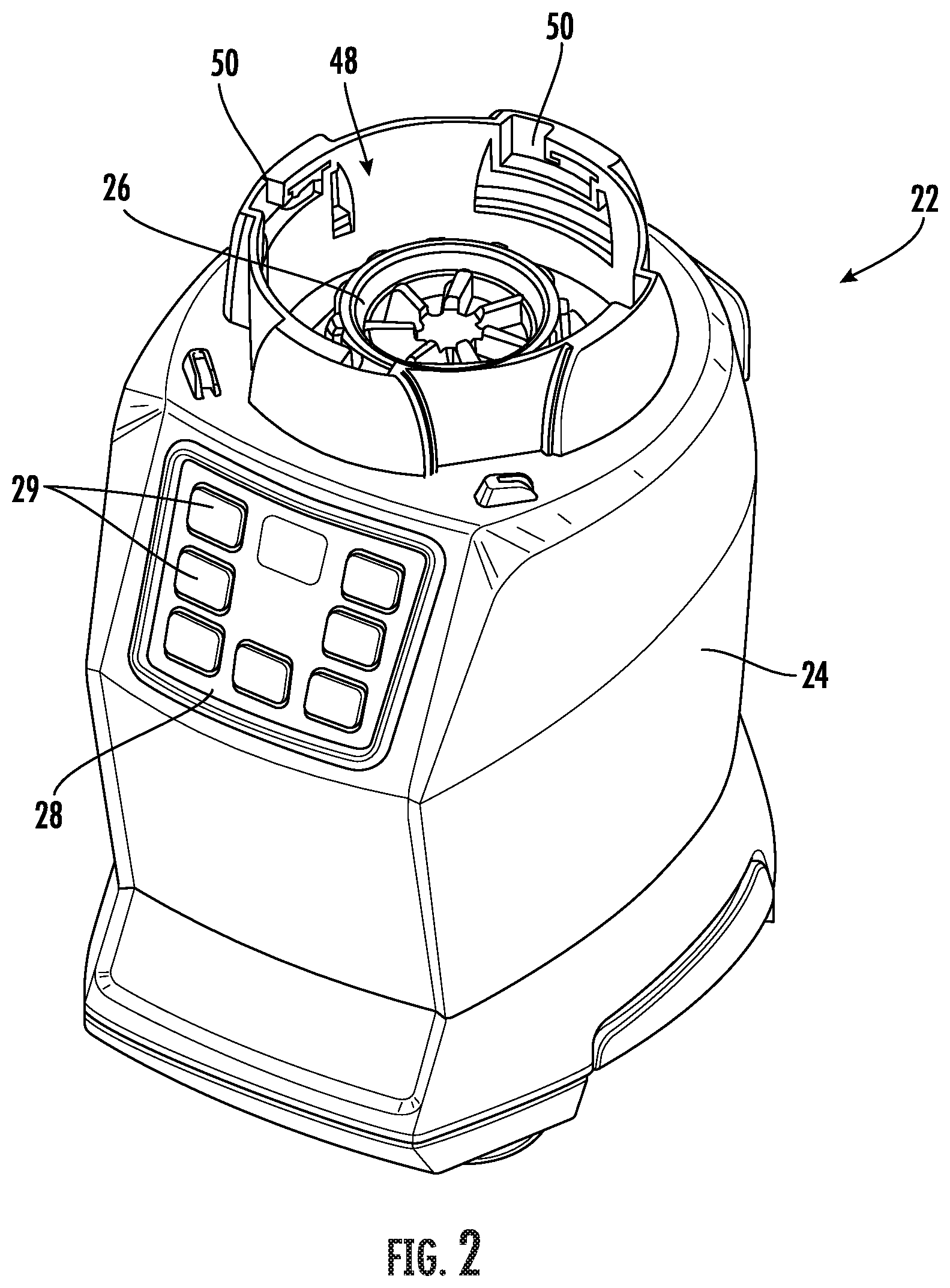 Patent US11771265 Figure 2 – Vacuum food processing system
