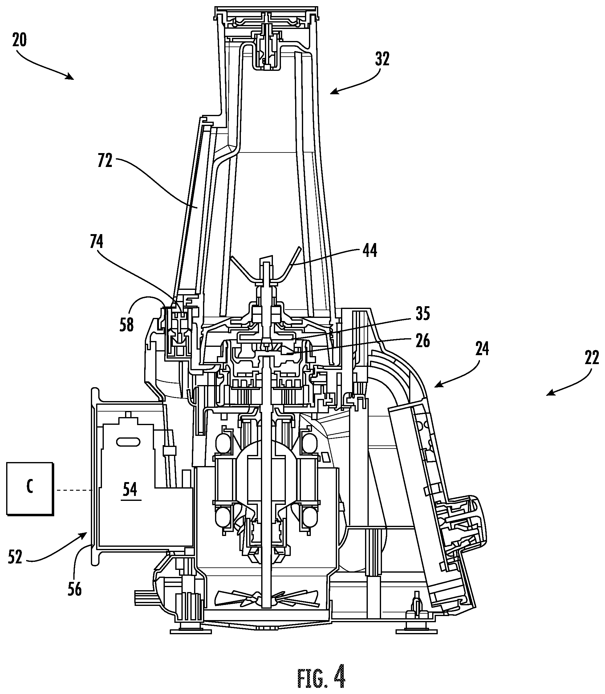 Patent US11771265 Figure 4 – Vacuum food processing system