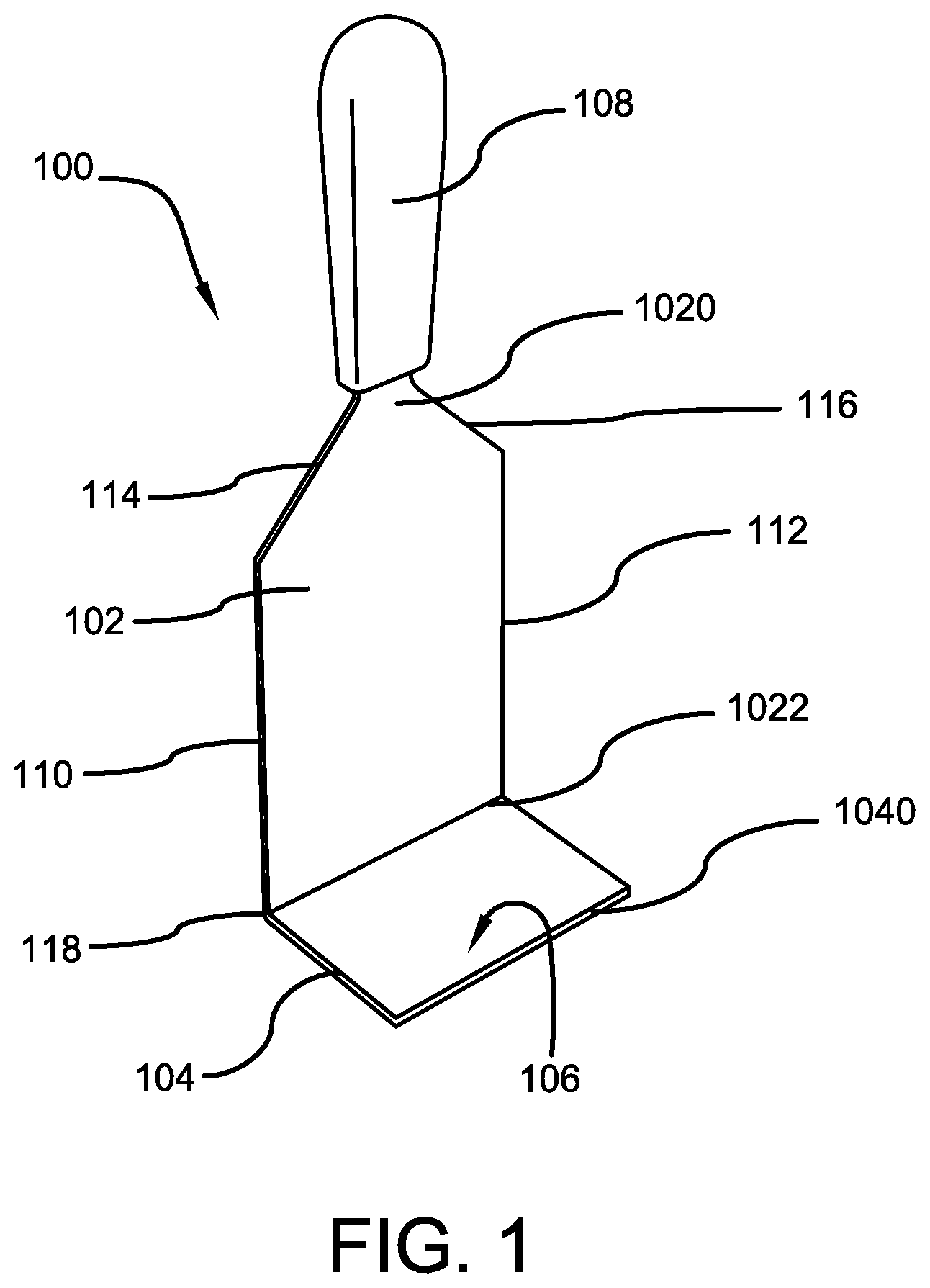 Patent US11771266 Figure 1 – Spatula device