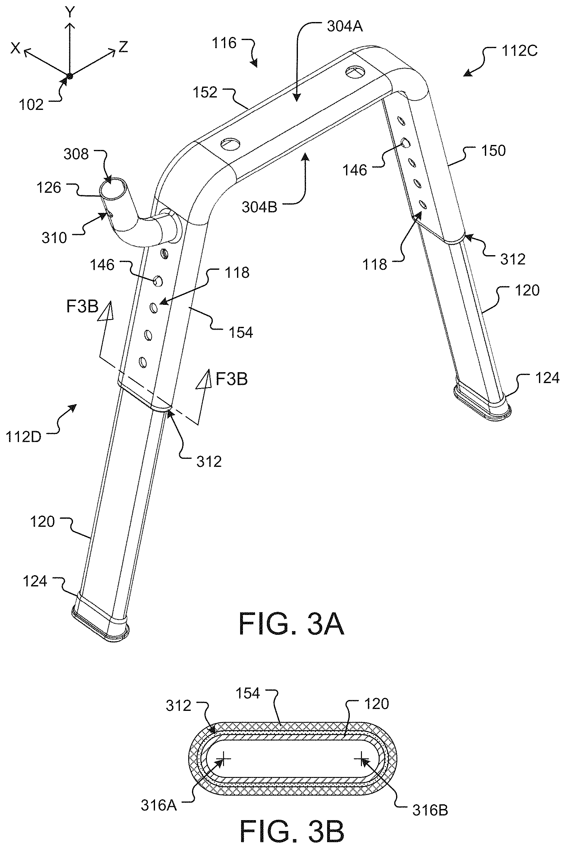 Patent US11771269 Figure 7 – Shower chair with ergonomic support and washdown features