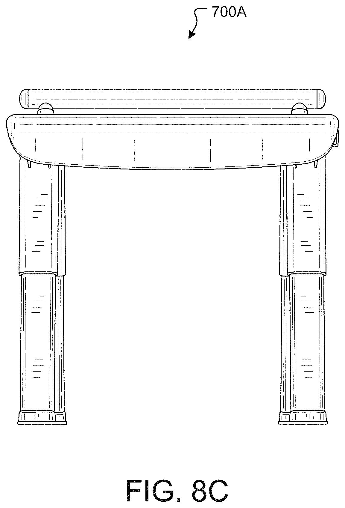 Patent US11771269 Figure 13 – Shower chair with ergonomic support and washdown features