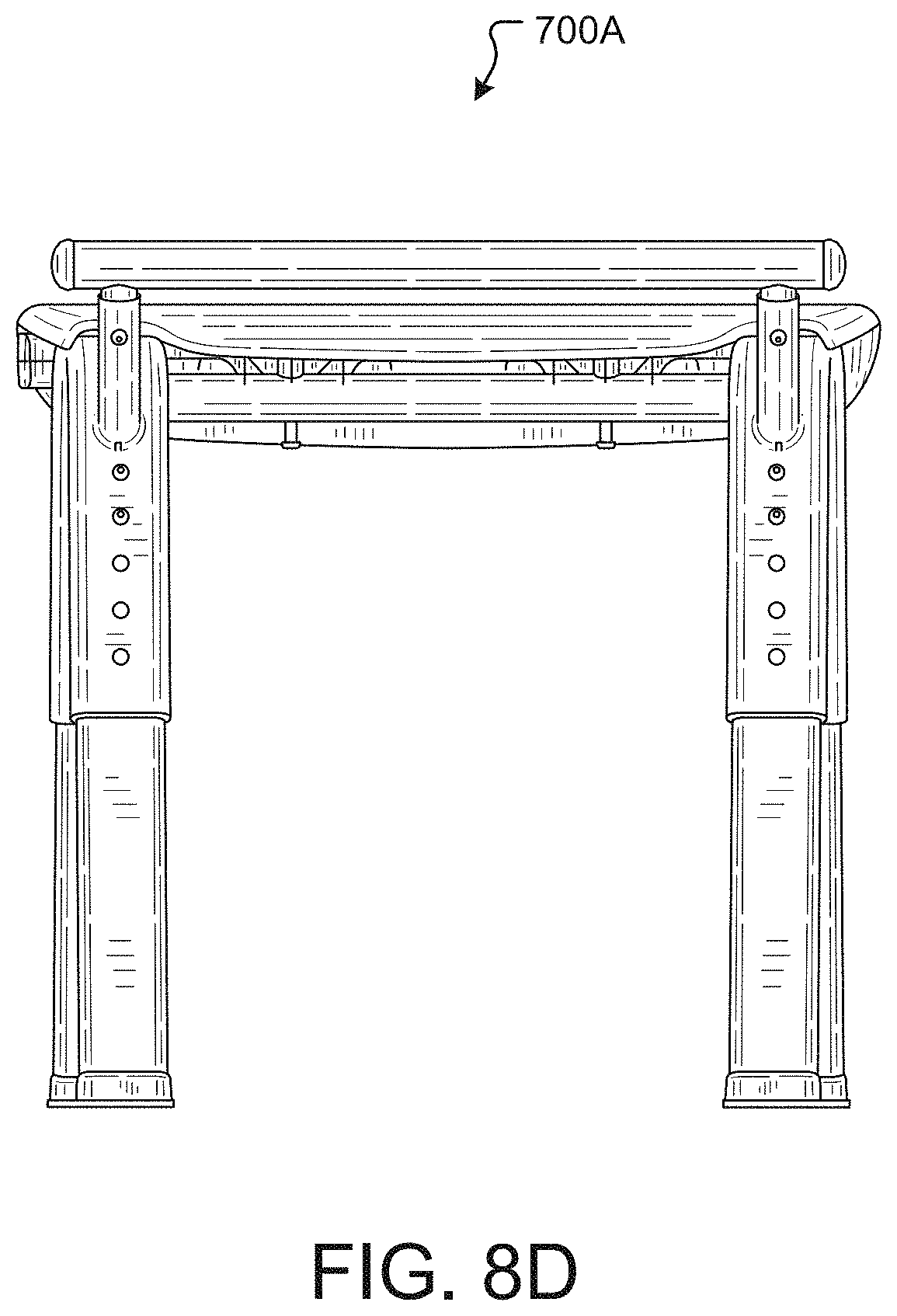 Patent US11771269 Figure 14 – Shower chair with ergonomic support and washdown features