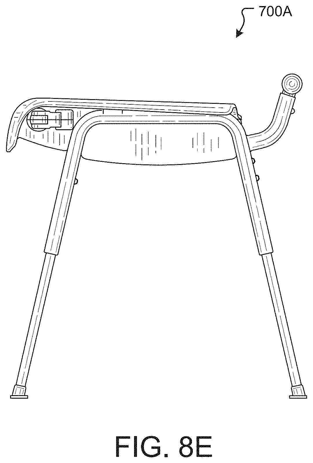 Patent US11771269 Figure 15 – Shower chair with ergonomic support and washdown features