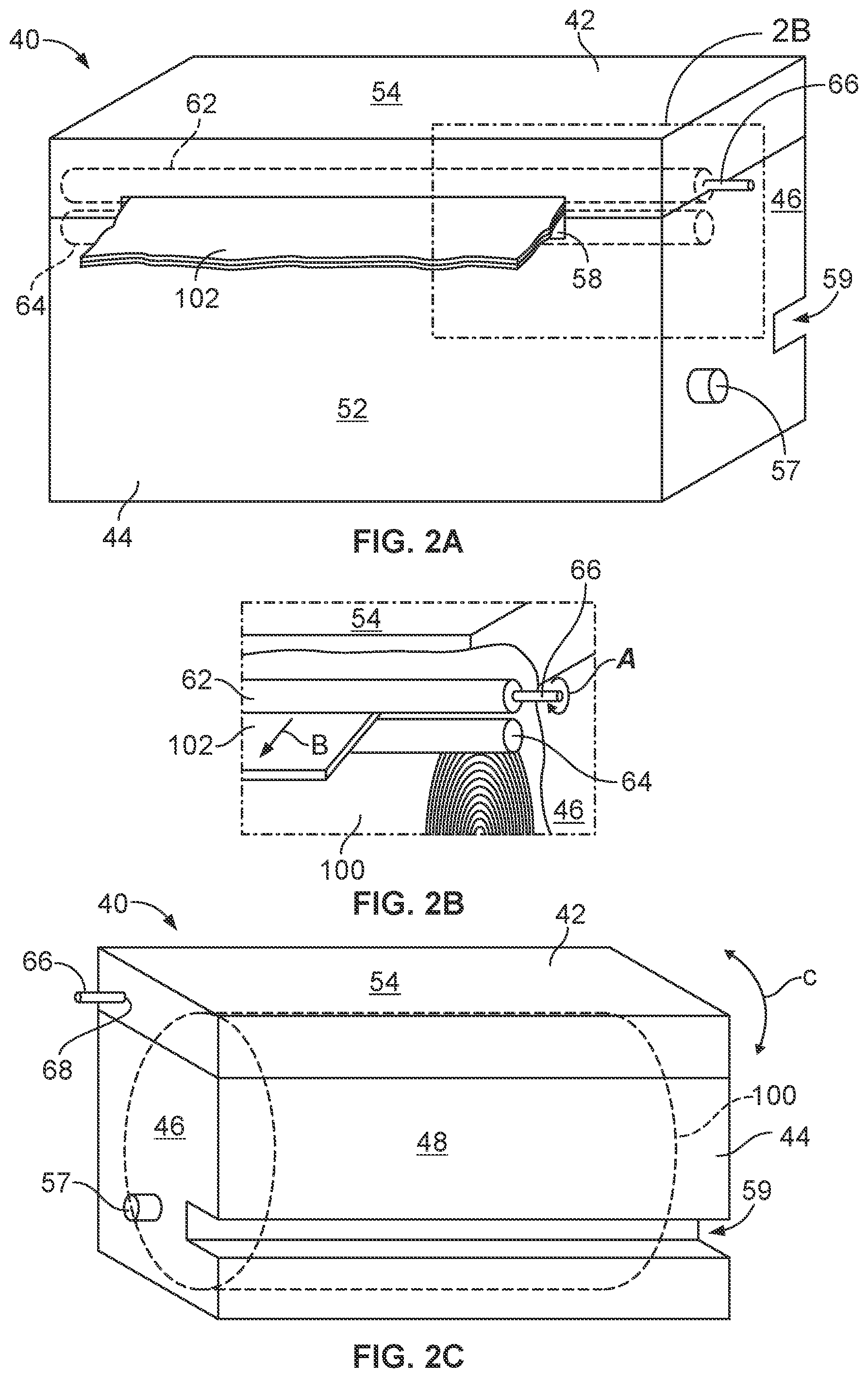 Patent US11771271 Figure 2 – Dispensing assembly for paper products