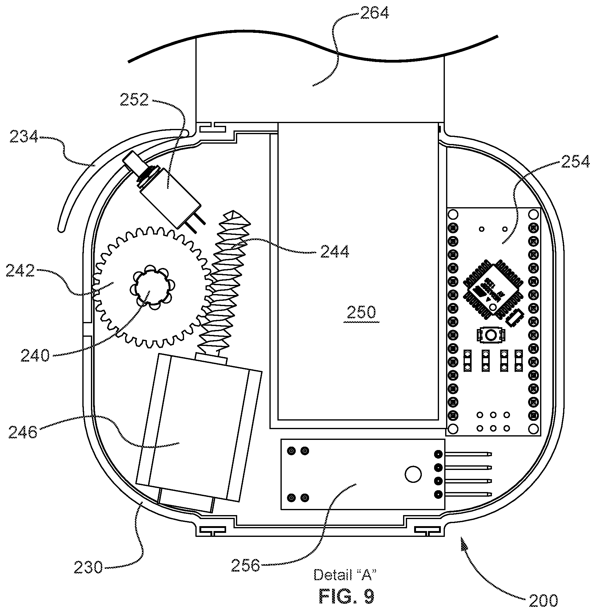 Patent US11771271 Figure 8 – Dispensing assembly for paper products