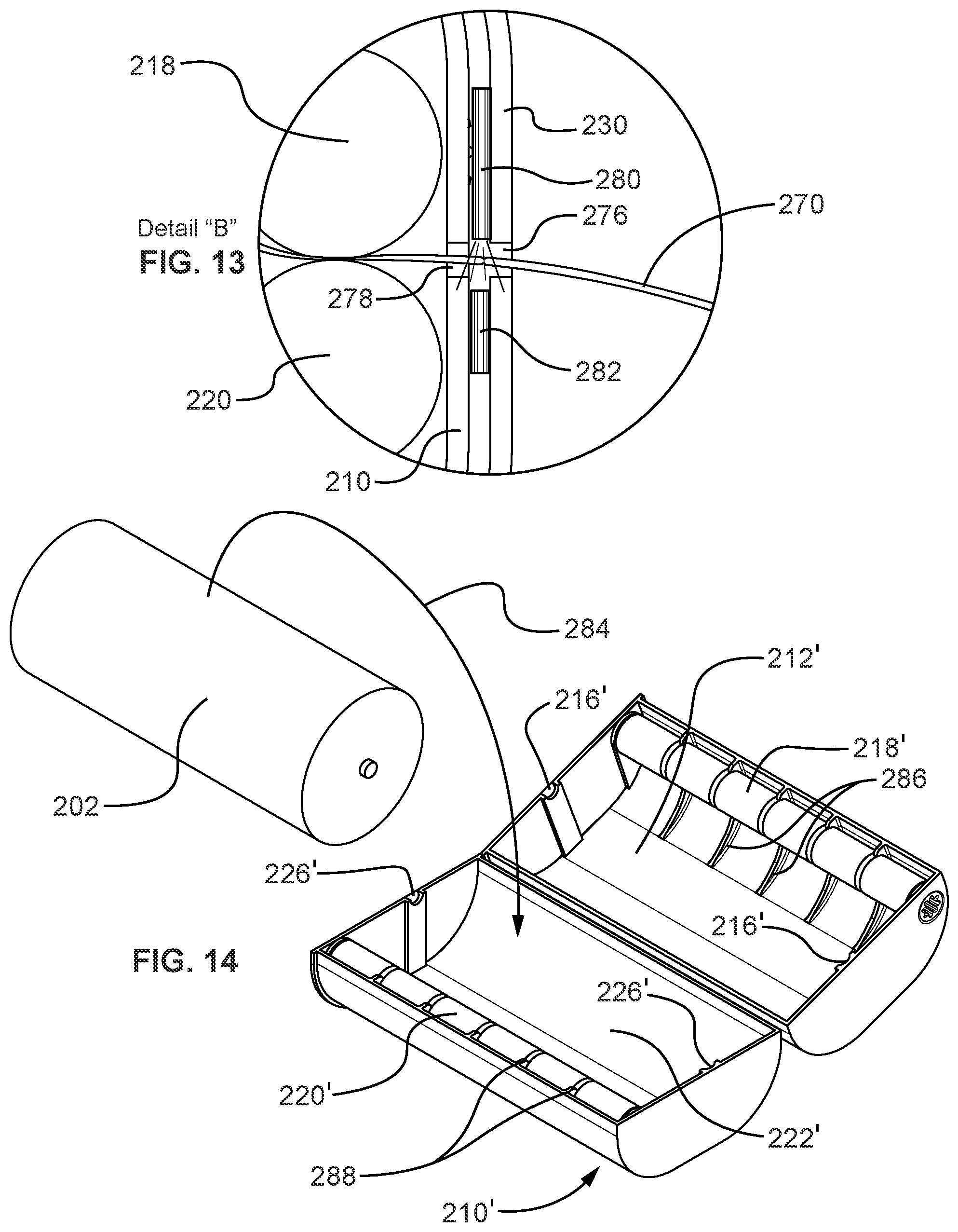 Patent US11771271 Figure 12 – Dispensing assembly for paper products