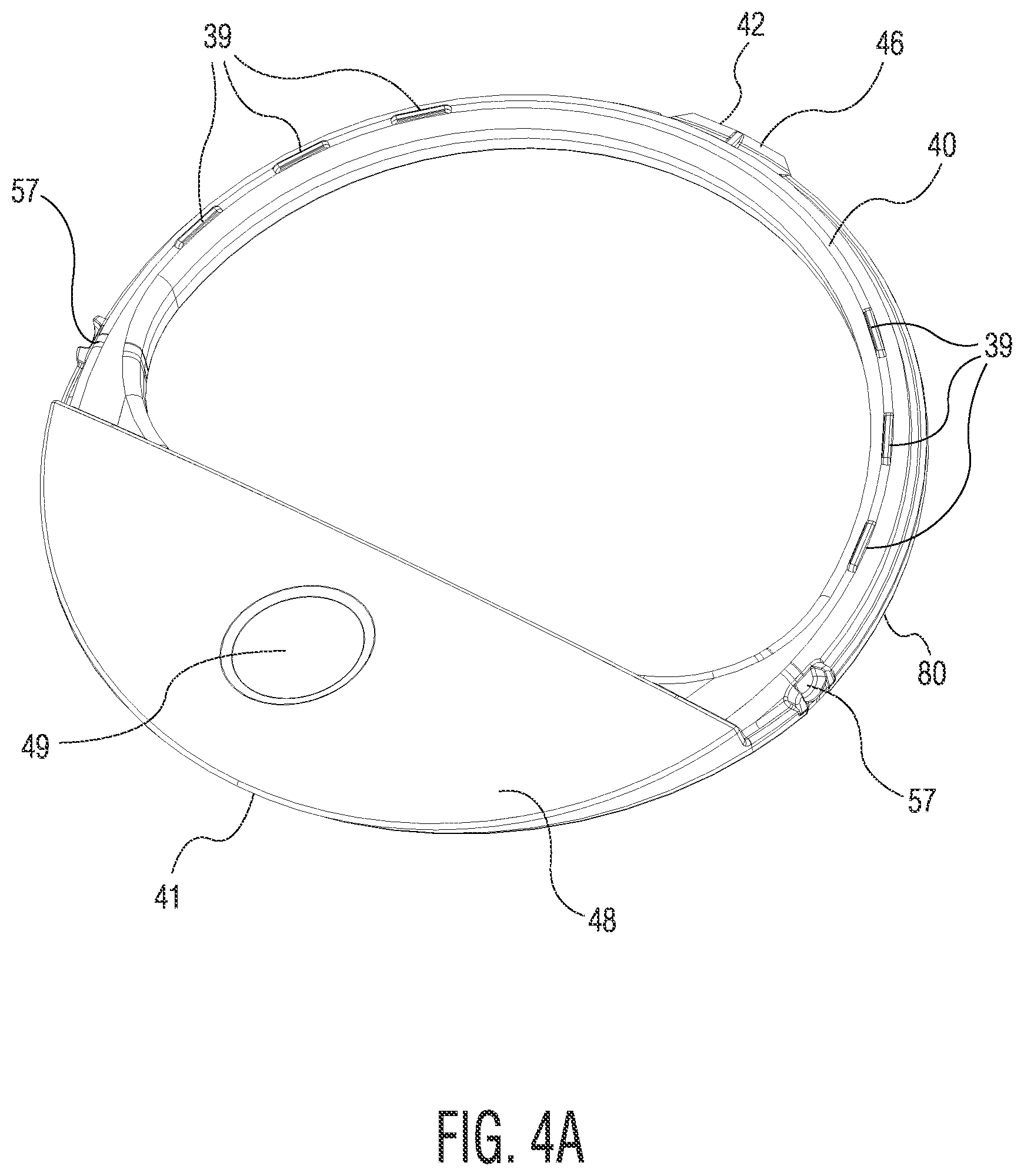Patent US11771272 Figure 7 – Container having a push-button activated, pop-open lid