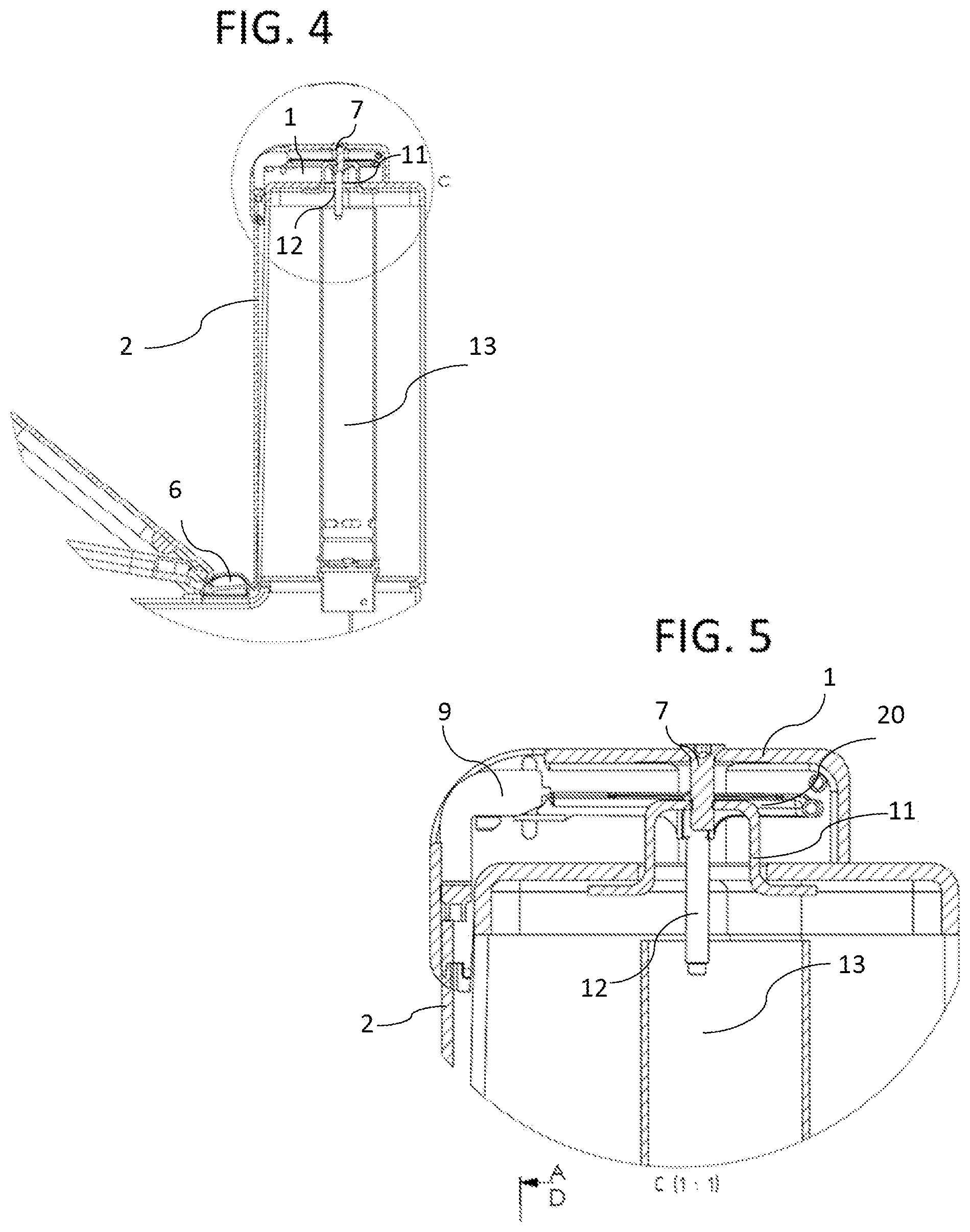 Patent US11771274 Figure 2 – Toilet lid and seat closer and flushing system