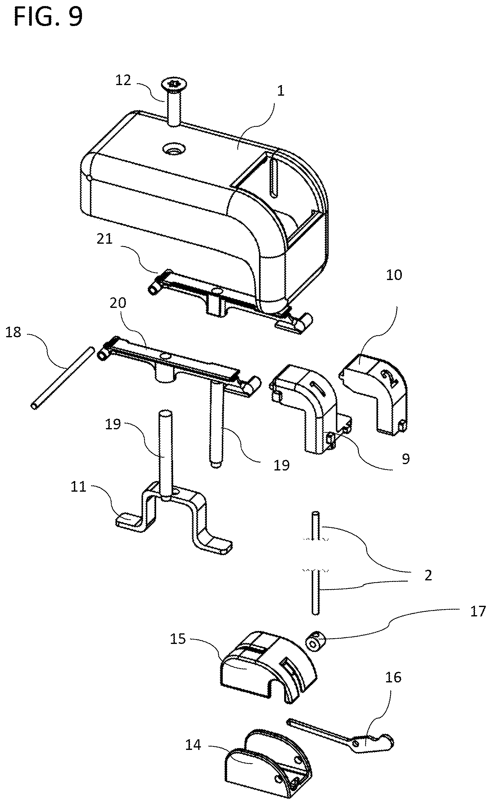 Patent US11771274 Figure 4 – Toilet lid and seat closer and flushing system