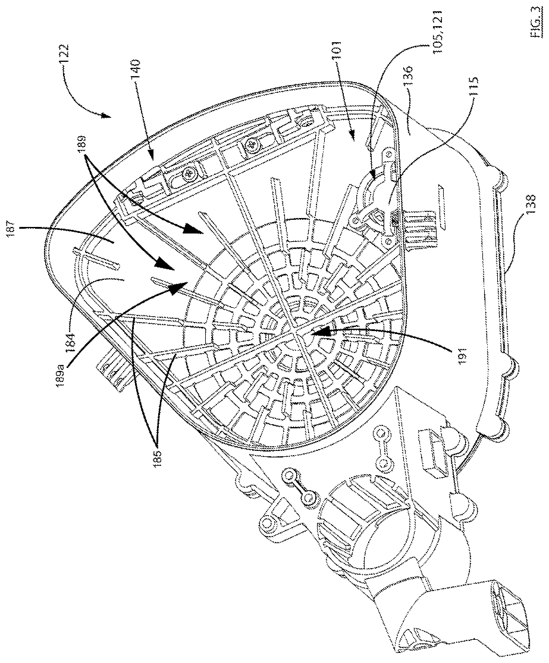 Patent US11771275 Figure 3 – Surface cleaning apparatus with enhanced operability