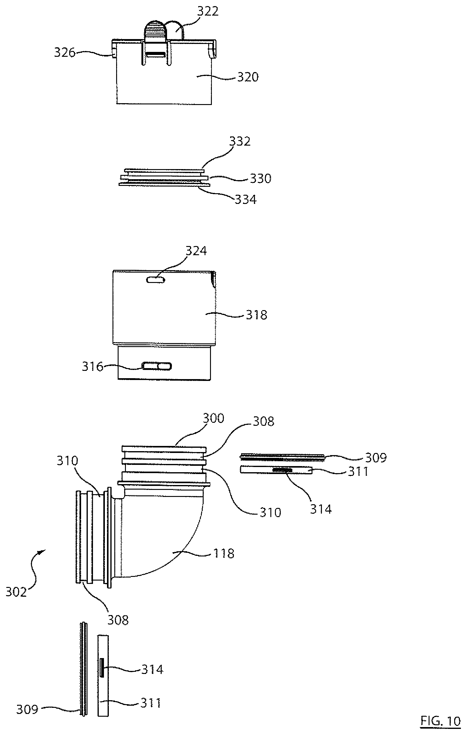 Patent US11771275 Figure 10 – Surface cleaning apparatus with enhanced operability