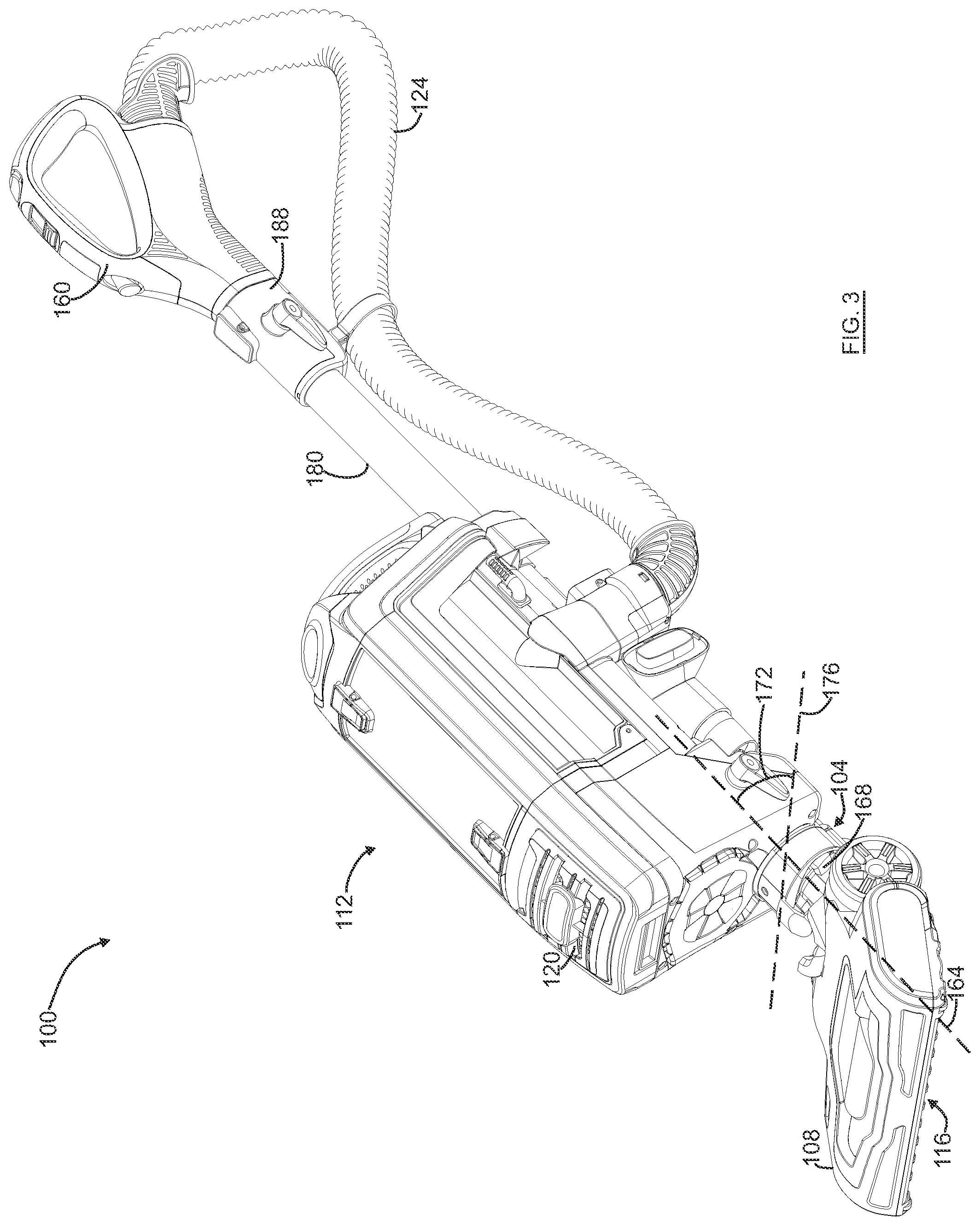 Patent US11771277 Figure 3 – Surface cleaning apparatus