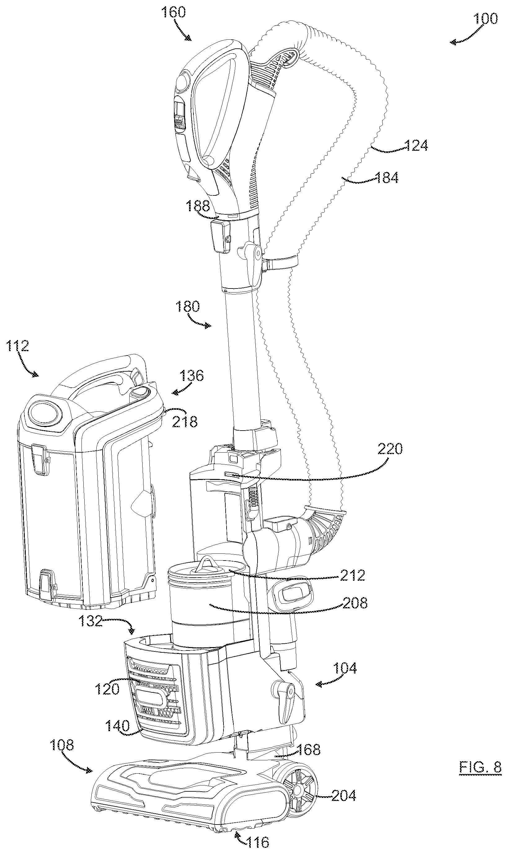 Patent US11771277 Figure 9 – Surface cleaning apparatus