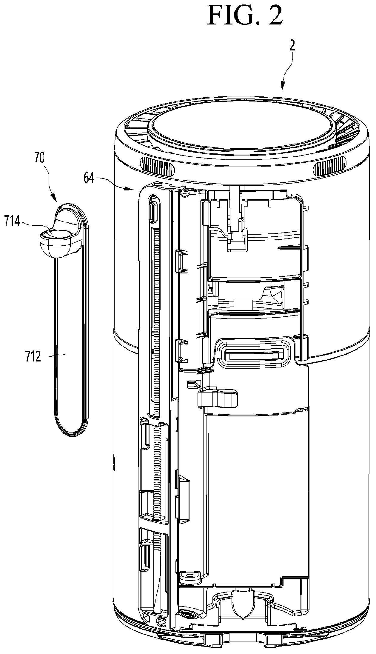 Patent US11771279 Figure 2 – Cleaner
