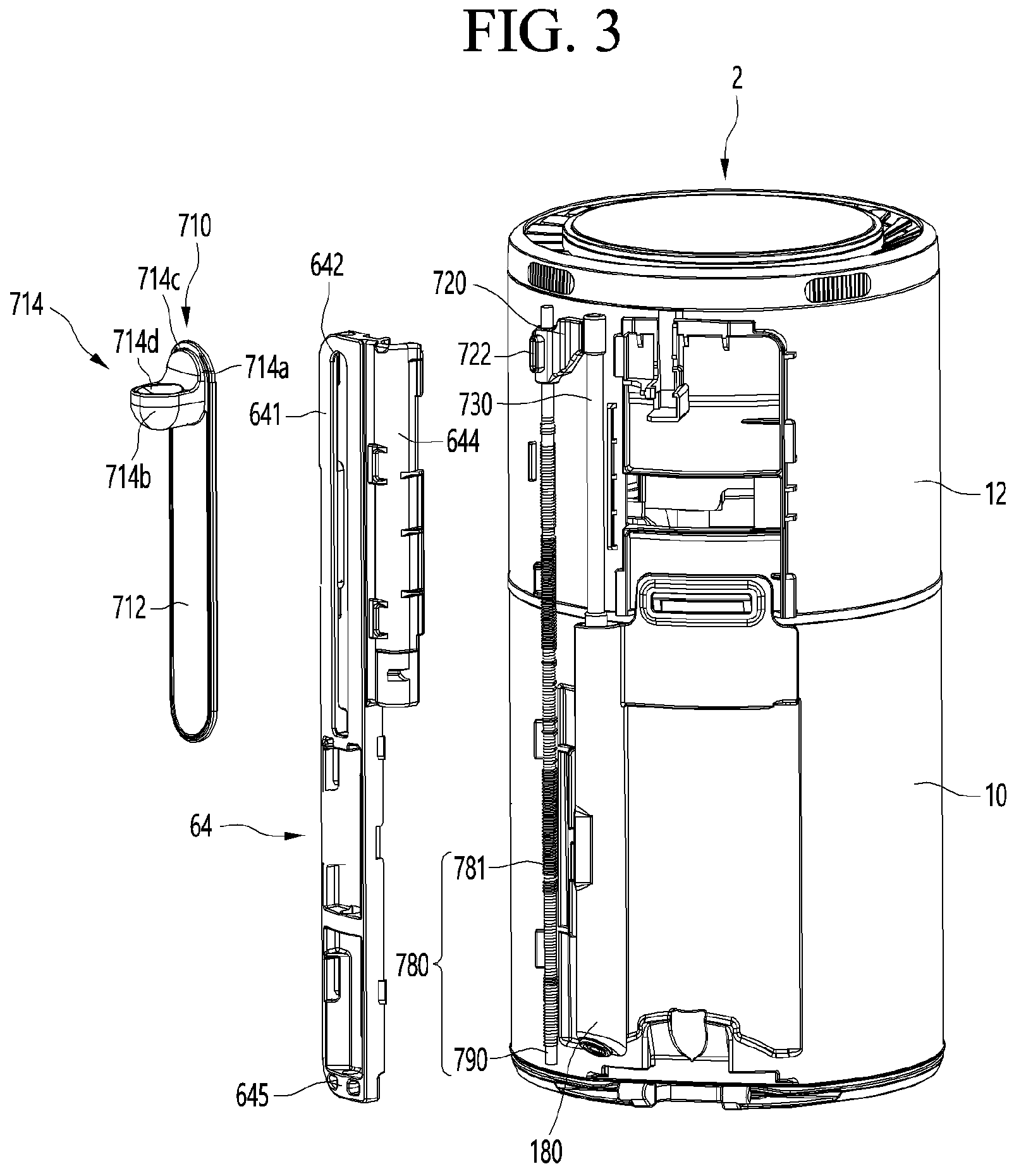 Patent US11771279 Figure 3 – Cleaner