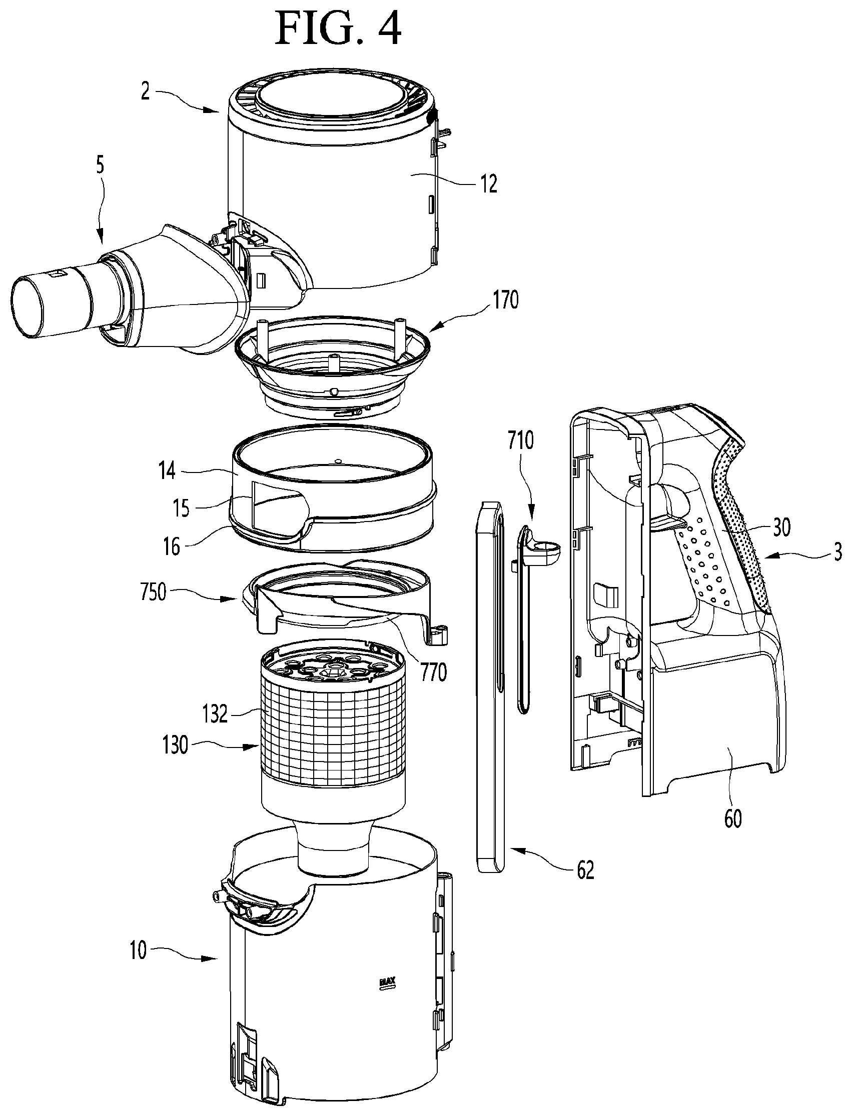 Patent US11771279 Figure 4 – Cleaner