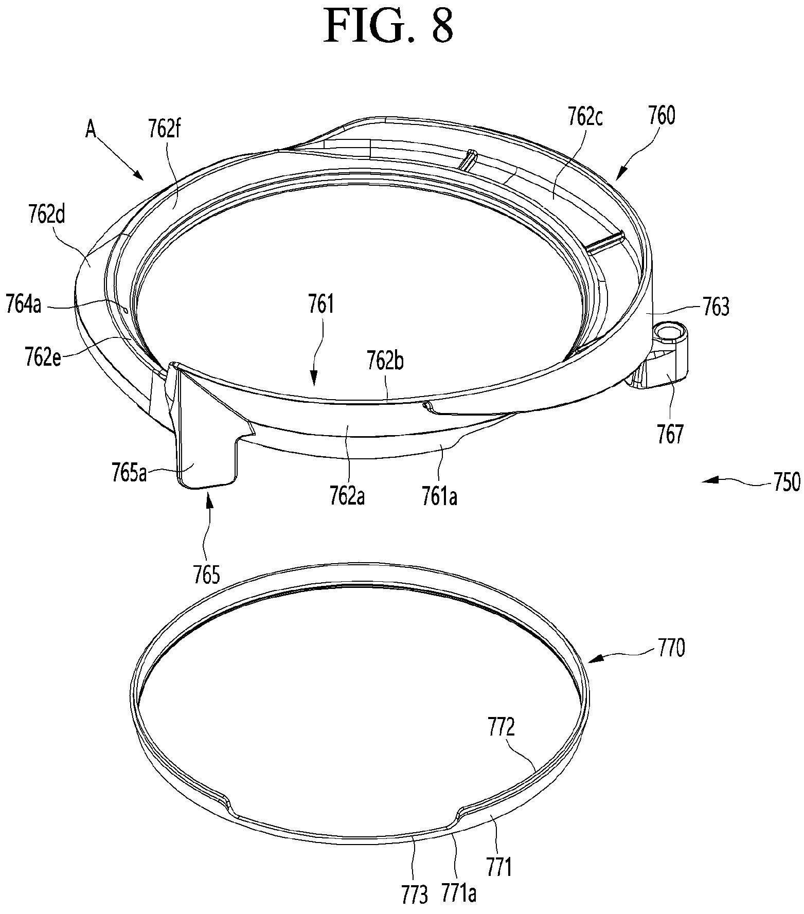 Patent US11771279 Figure 8 – Cleaner