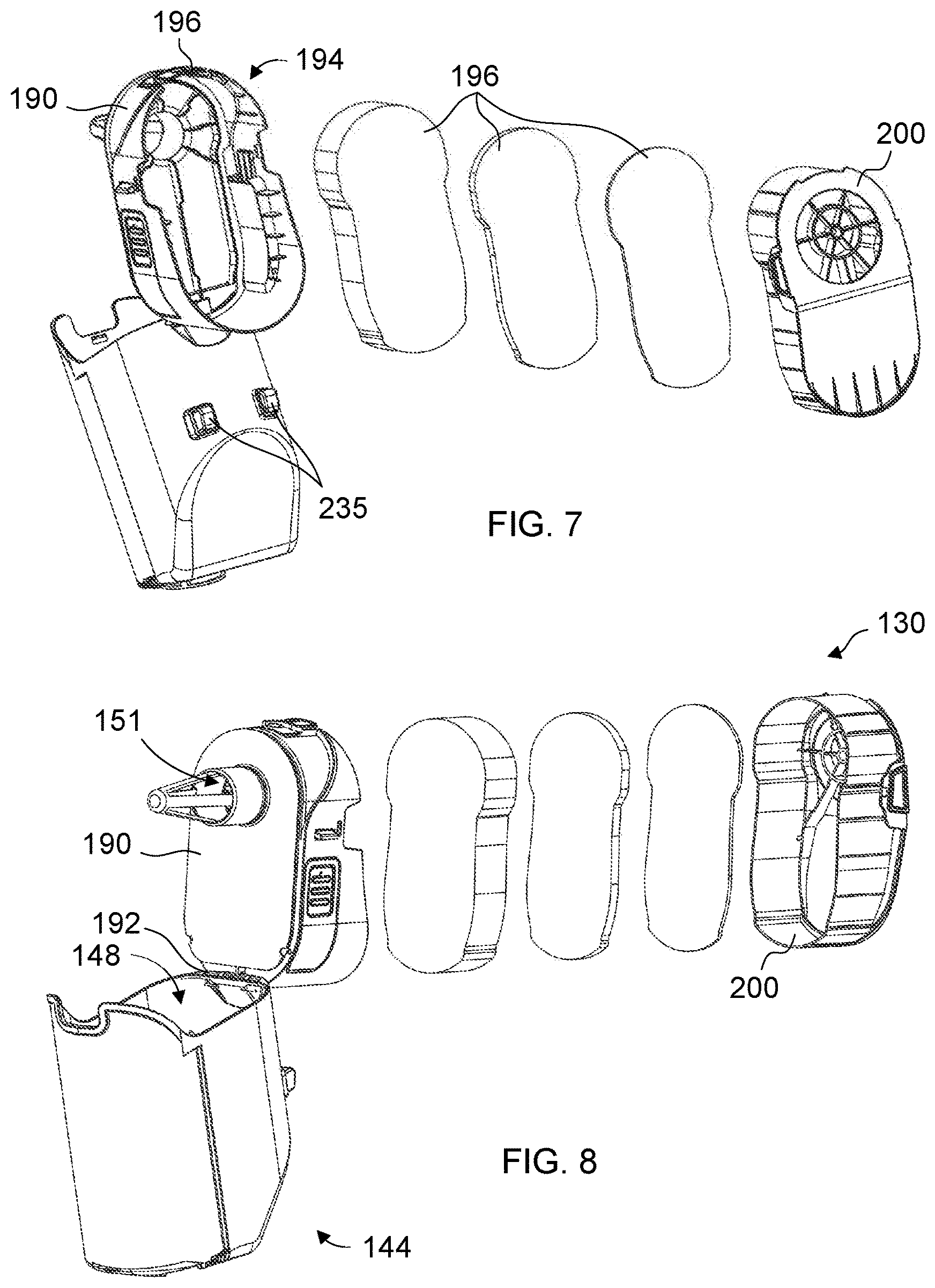 Patent US11771280 Figure 5 – Surface cleaning apparatus with removable air treatment member assembly