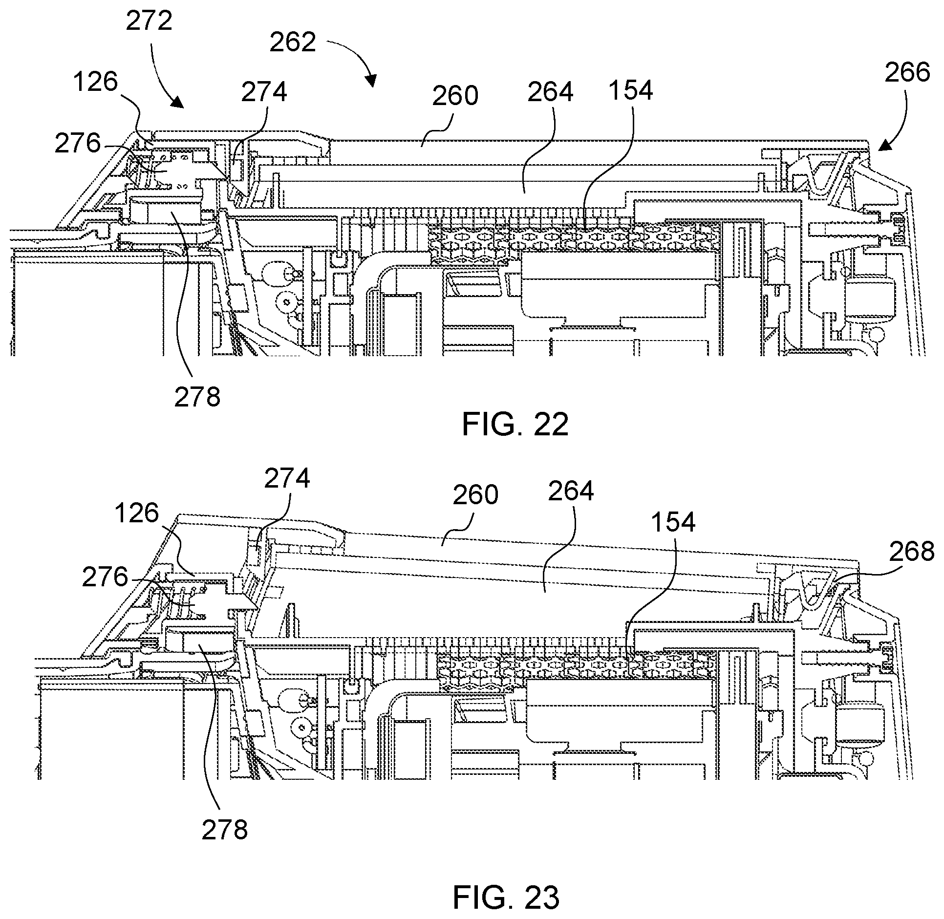 Patent US11771280 Figure 11 – Surface cleaning apparatus with removable air treatment member assembly