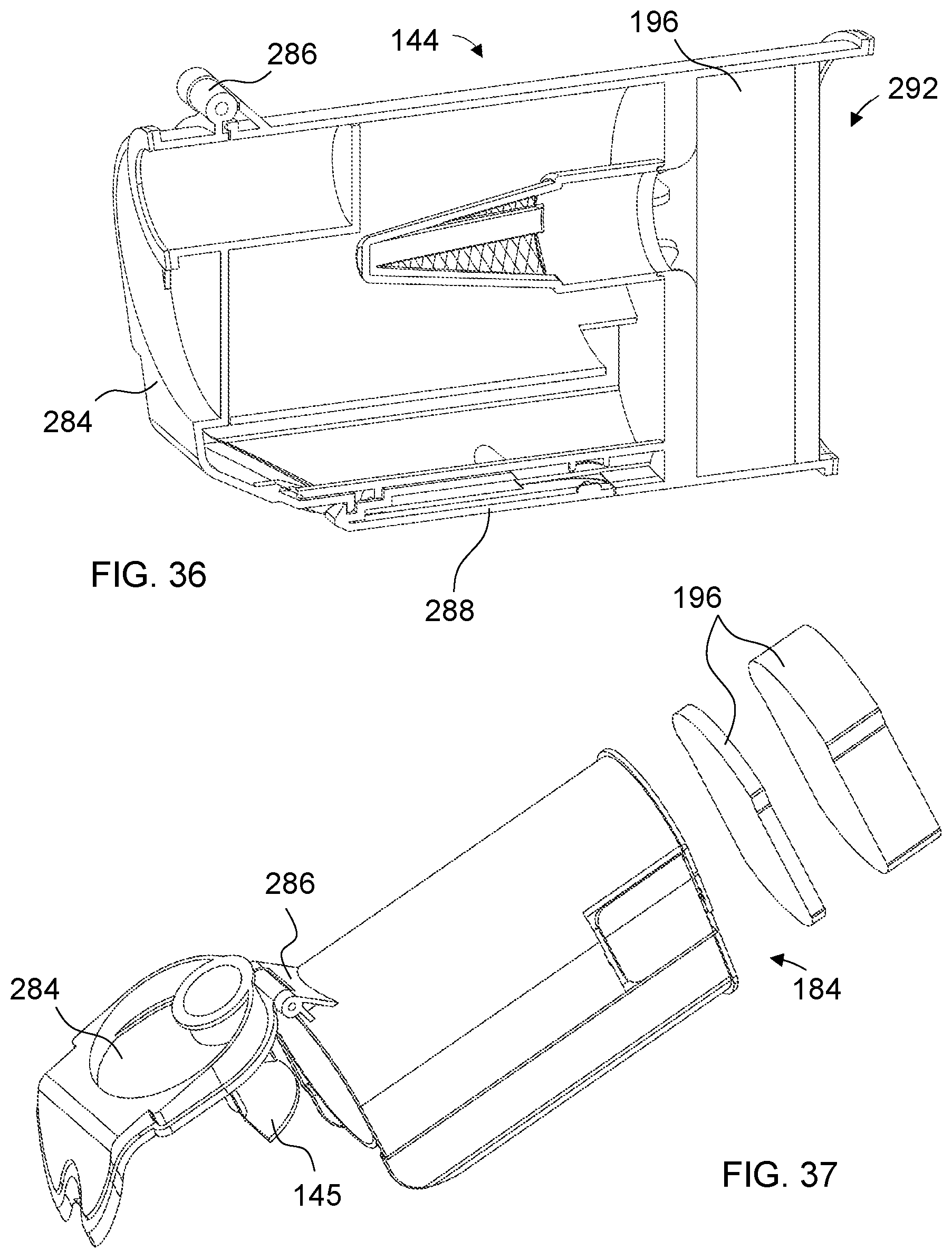 Patent US11771280 Figure 17 – Surface cleaning apparatus with removable air treatment member assembly