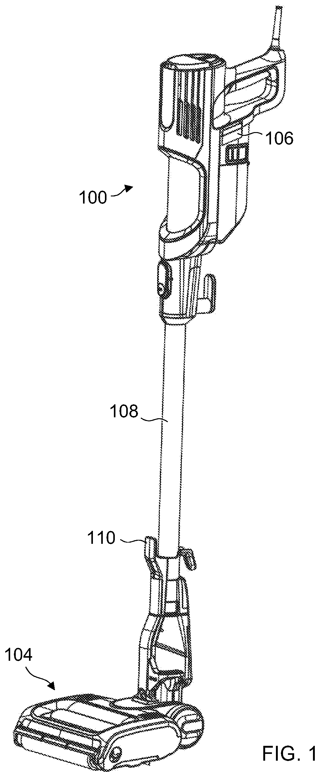 Patent US11771281 Figure 1 – Surface cleaning apparatus