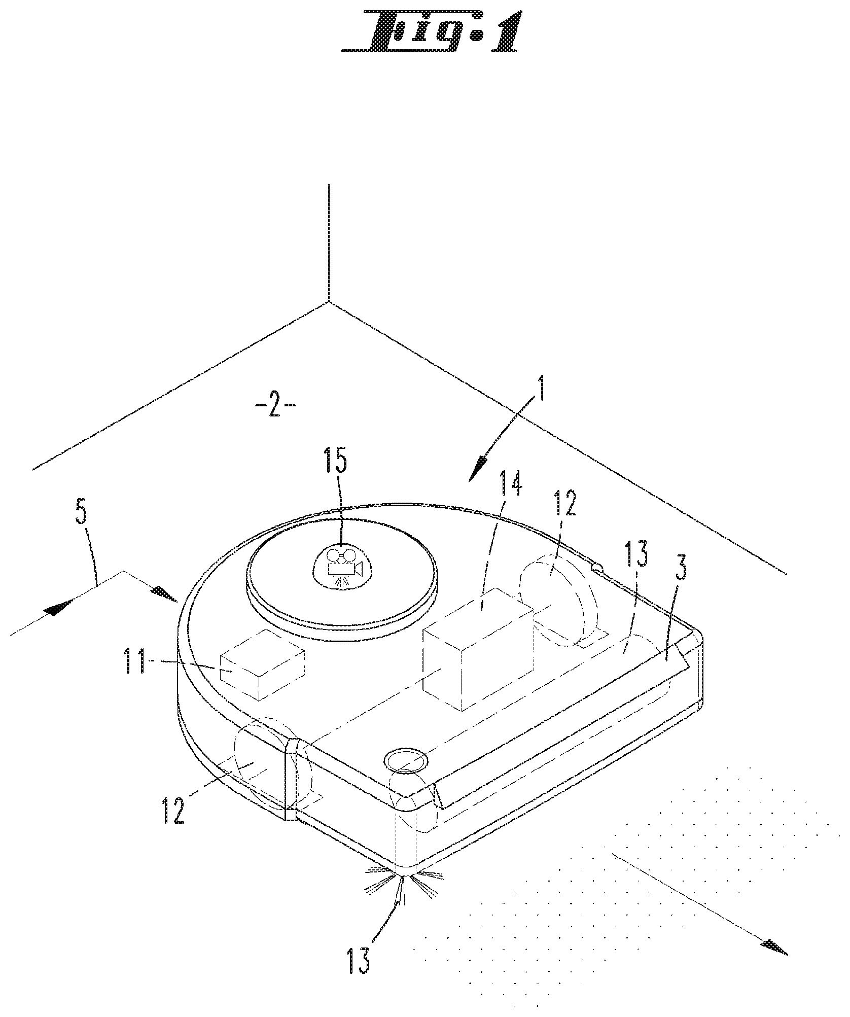 Patent US11771282 Figure 1 – Method for operating an automatically moving cleaning appliance
