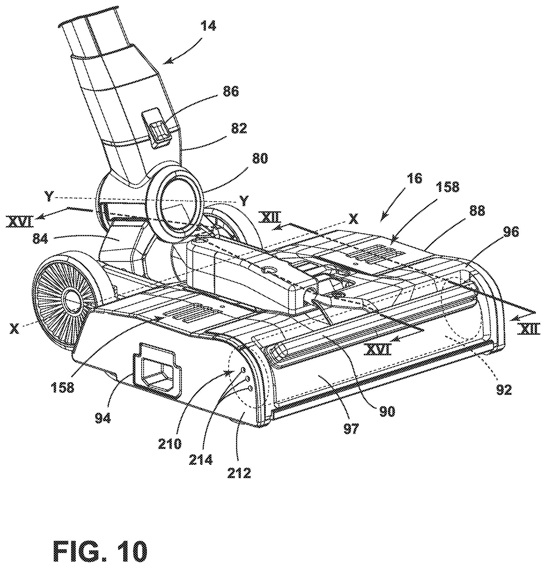 Patent US11771284 Figure 7 – Floor cleaning apparatus with cleaning fluid delivery system