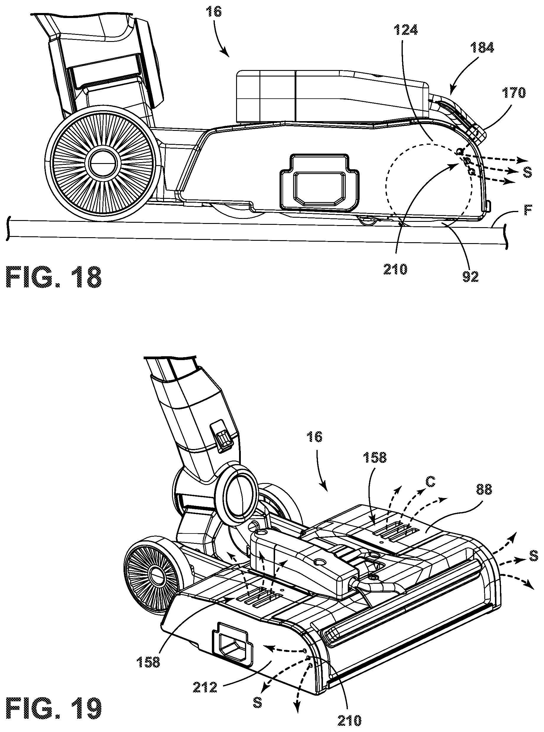 Patent US11771284 Figure 13 – Floor cleaning apparatus with cleaning fluid delivery system