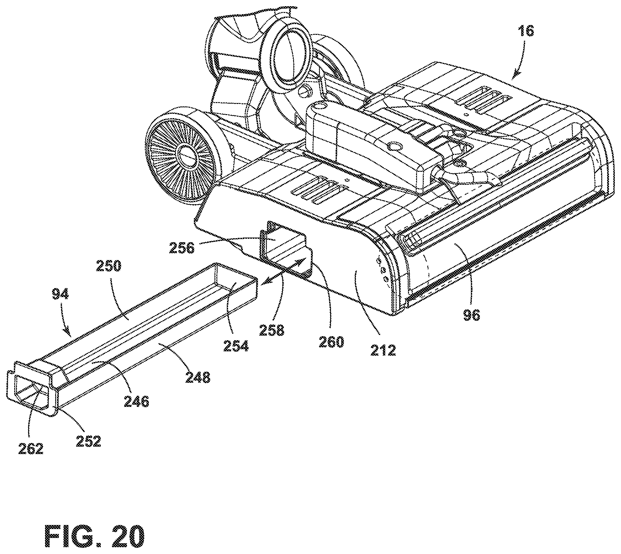 Patent US11771284 Figure 14 – Floor cleaning apparatus with cleaning fluid delivery system