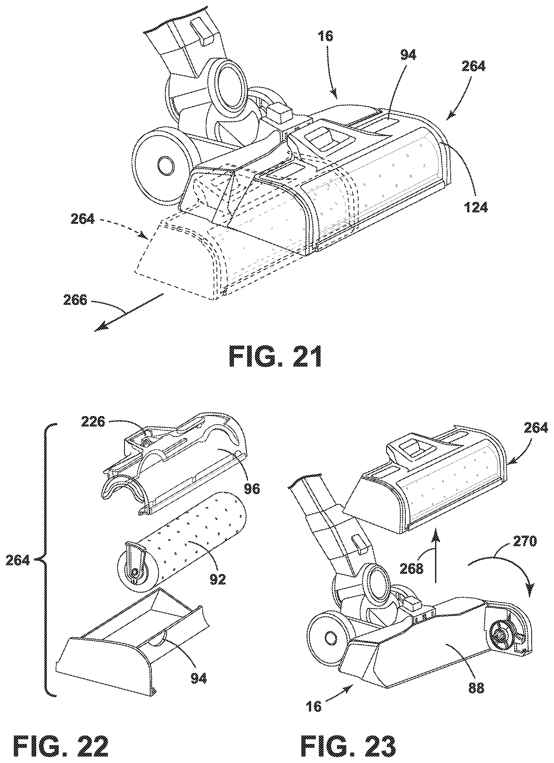 Patent US11771284 Figure 15 – Floor cleaning apparatus with cleaning fluid delivery system