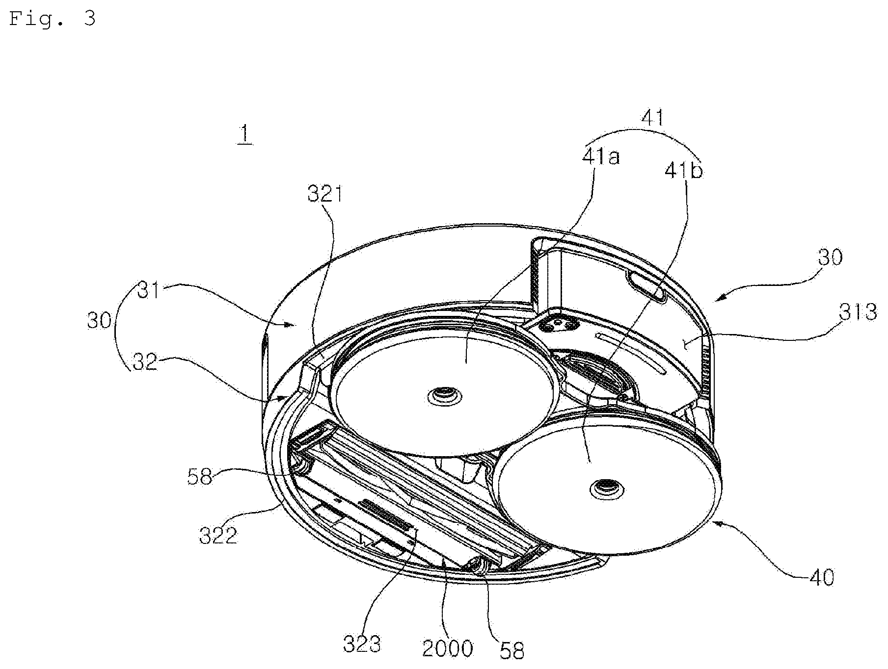 Patent US11771285 Figure 3 – Mobile robot