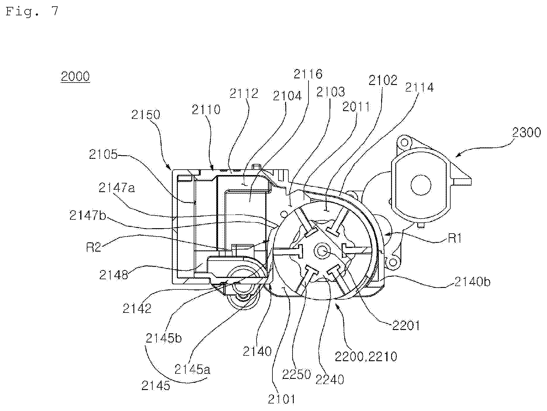 Patent US11771285 Figure 7 – Mobile robot