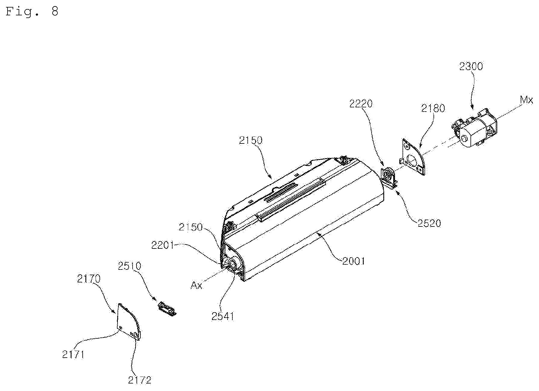Patent US11771285 Figure 8 – Mobile robot