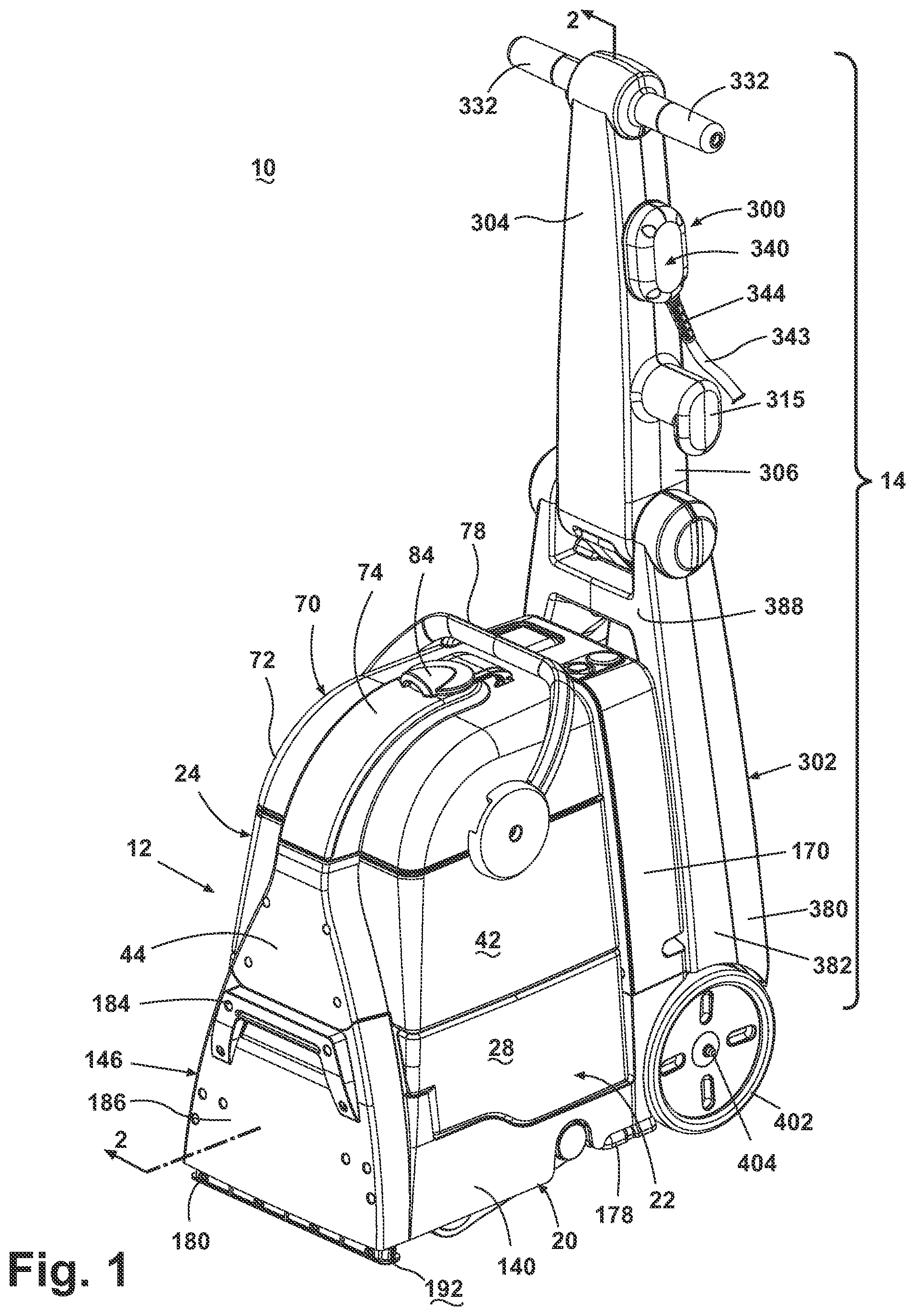 Patent US11771286 Figure 1 – Carpet extractor