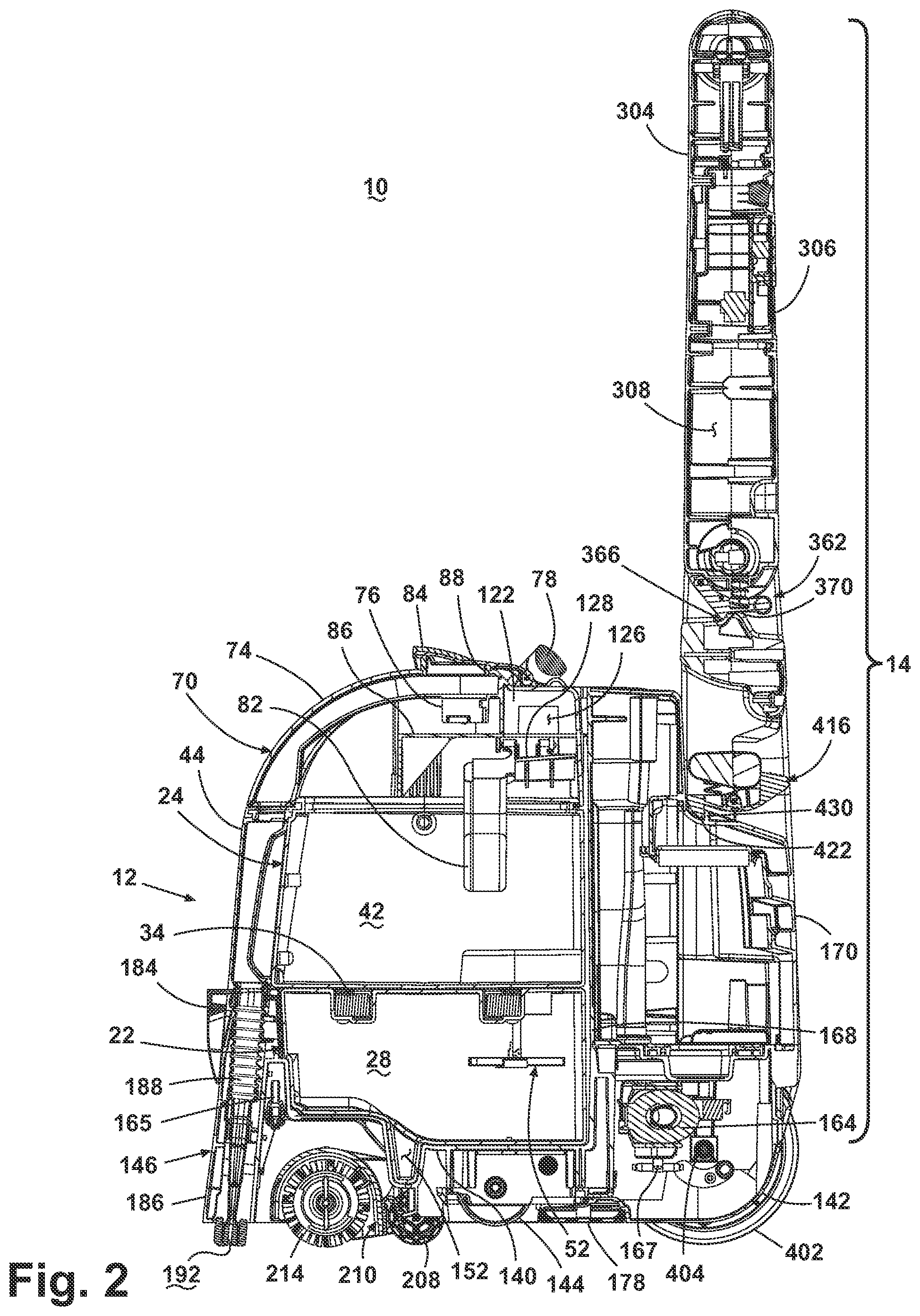 Patent US11771286 Figure 2 – Carpet extractor