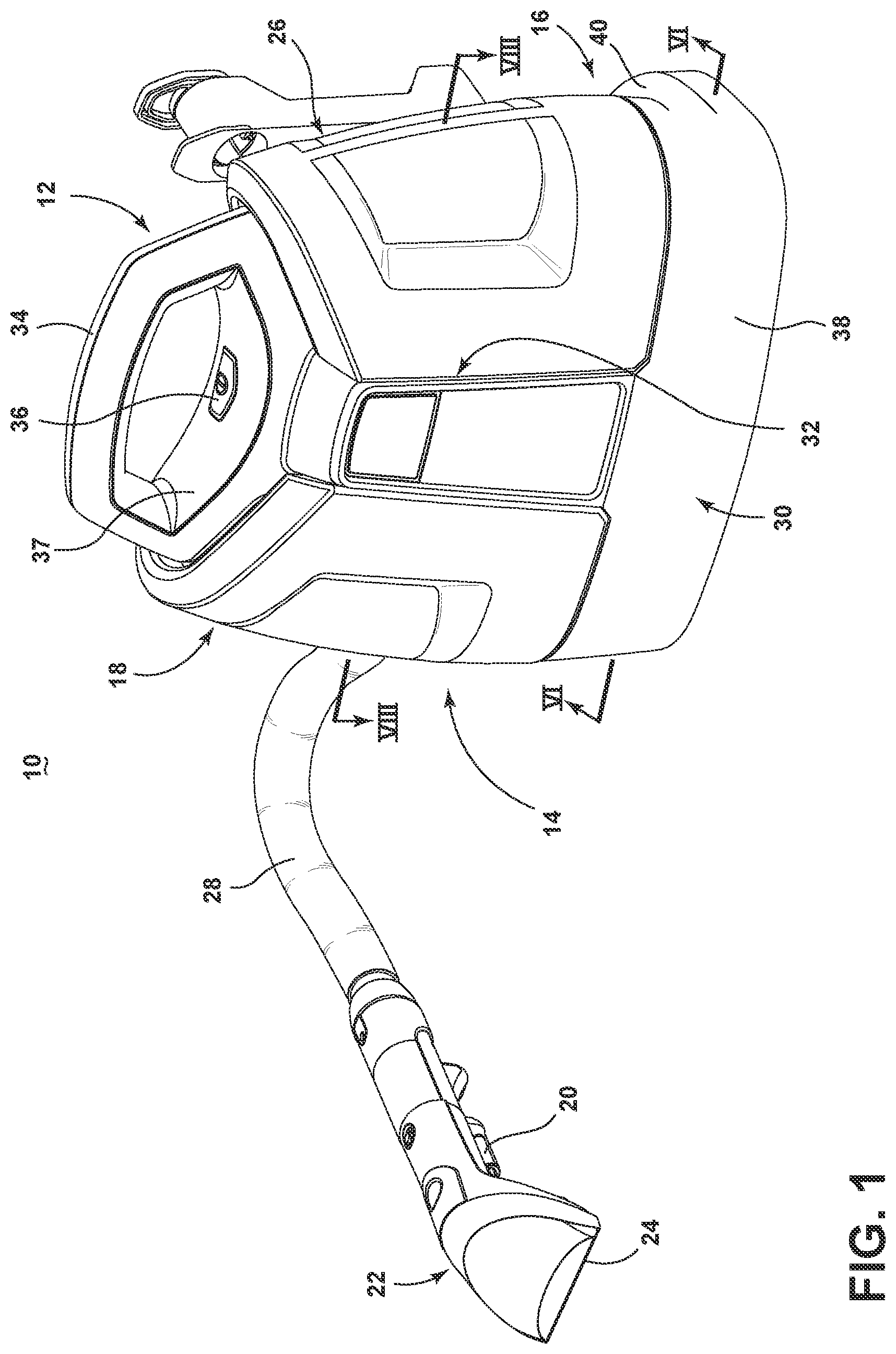 Patent US11771287 Figure 1 – Surface cleaning apparatus