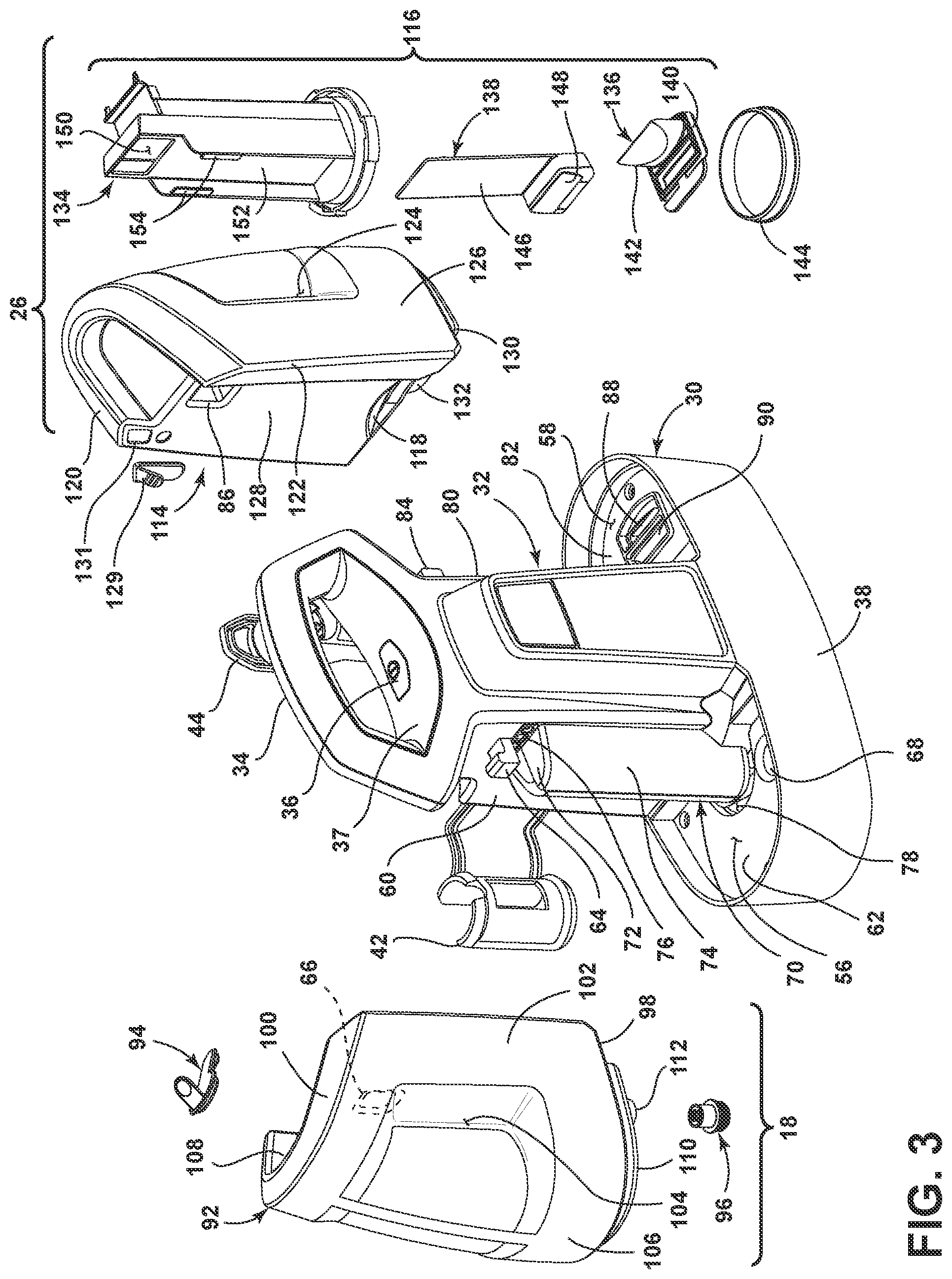Patent US11771287 Figure 3 – Surface cleaning apparatus