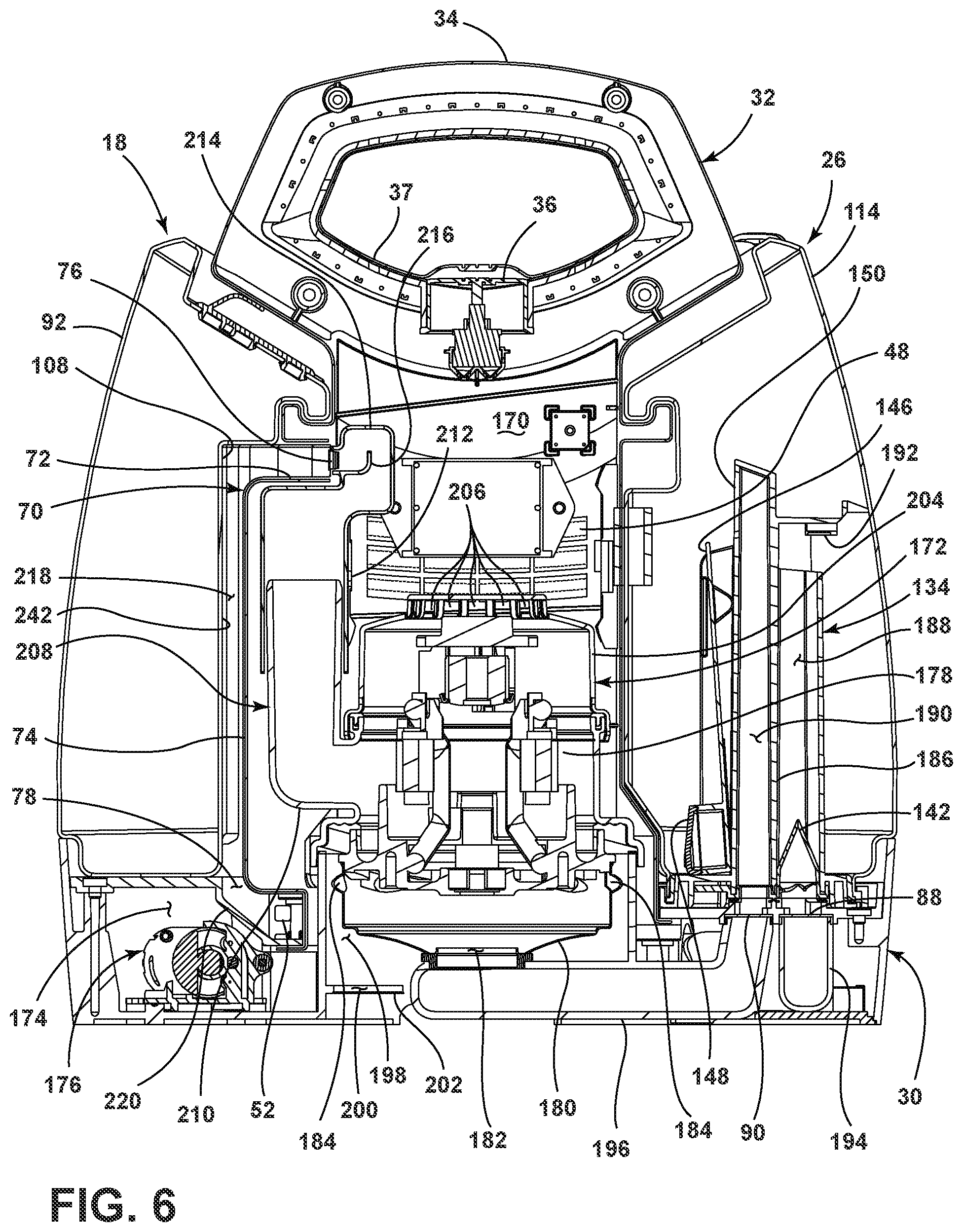 Patent US11771287 Figure 6 – Surface cleaning apparatus