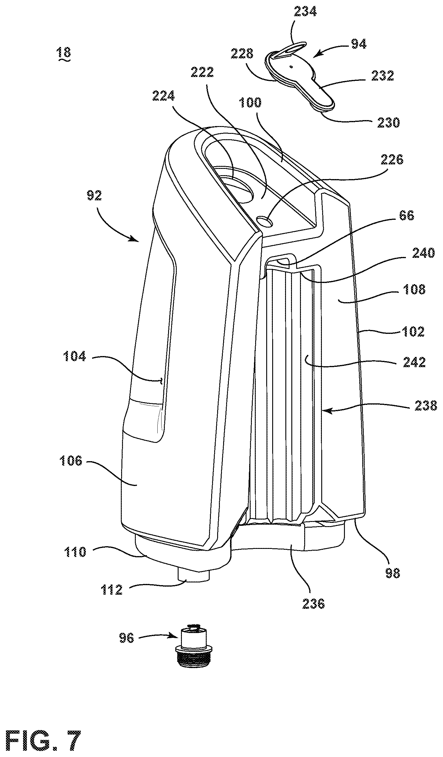 Patent US11771287 Figure 7 – Surface cleaning apparatus