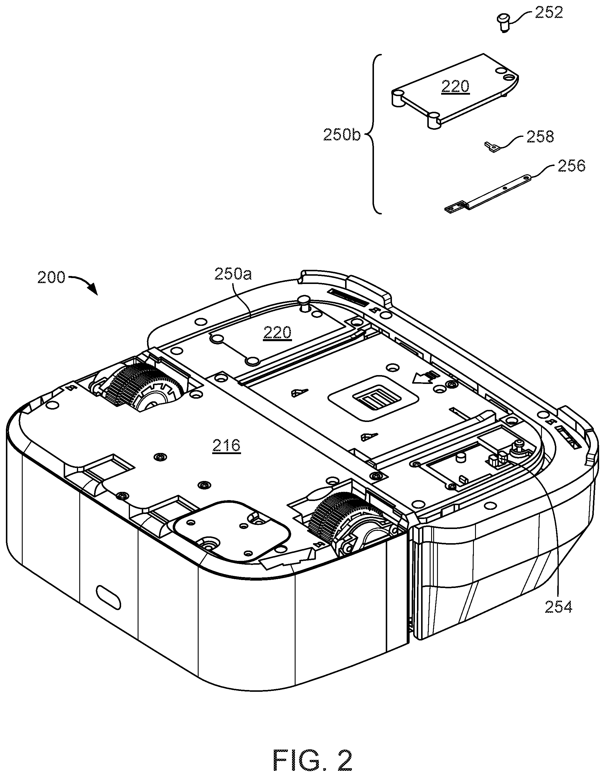 Patent US11771290 Figure 3 – Sensors for an autonomous cleaning robot